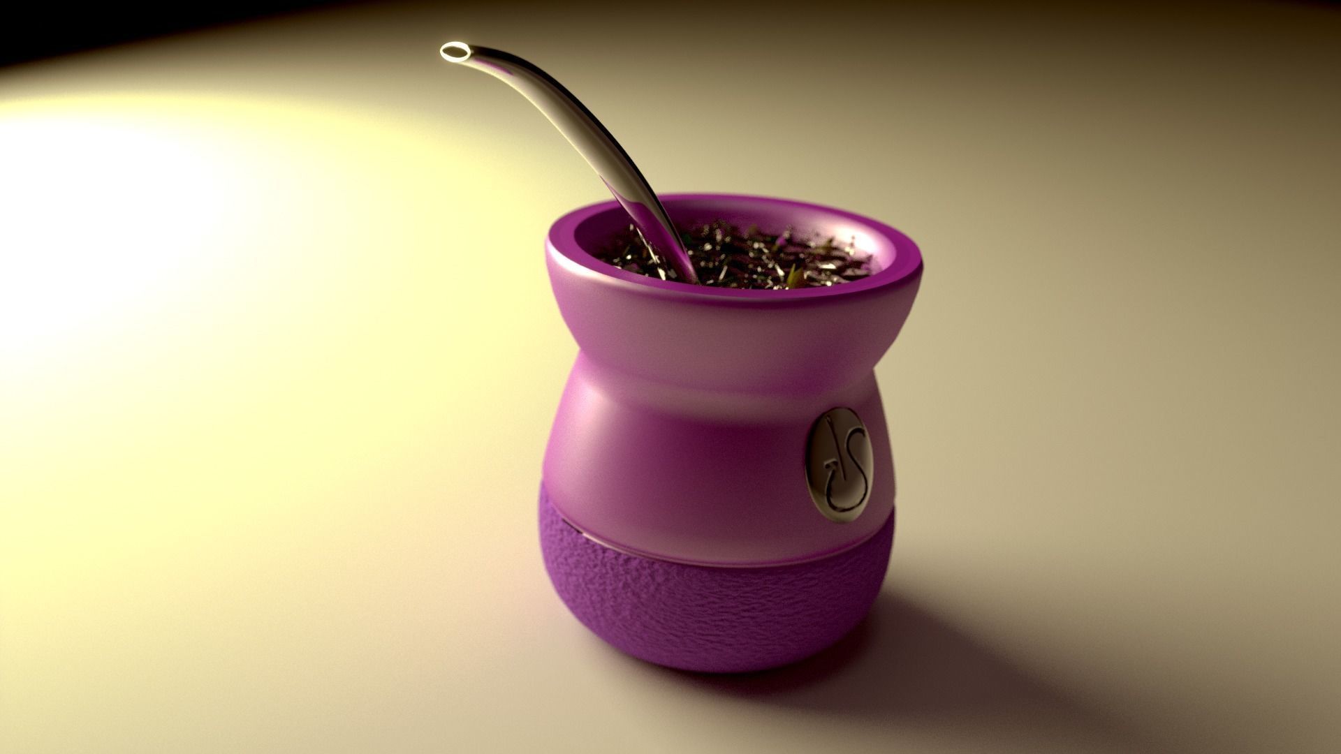 Plastic Mate cup 3D model_3