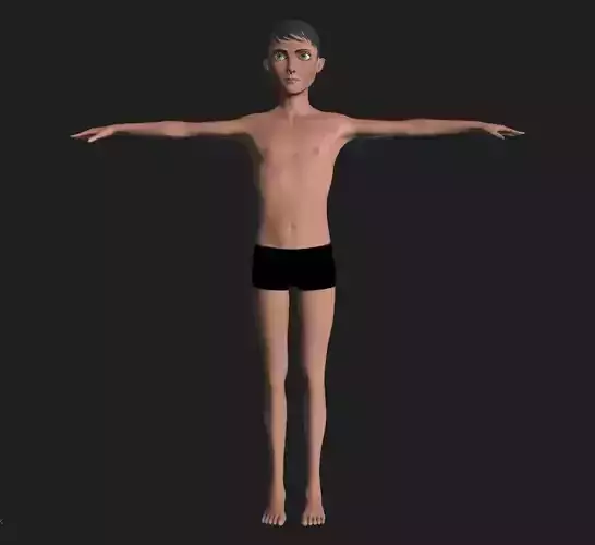 ToonMan boy in swimsuit