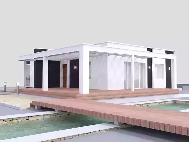 3D Modern House model