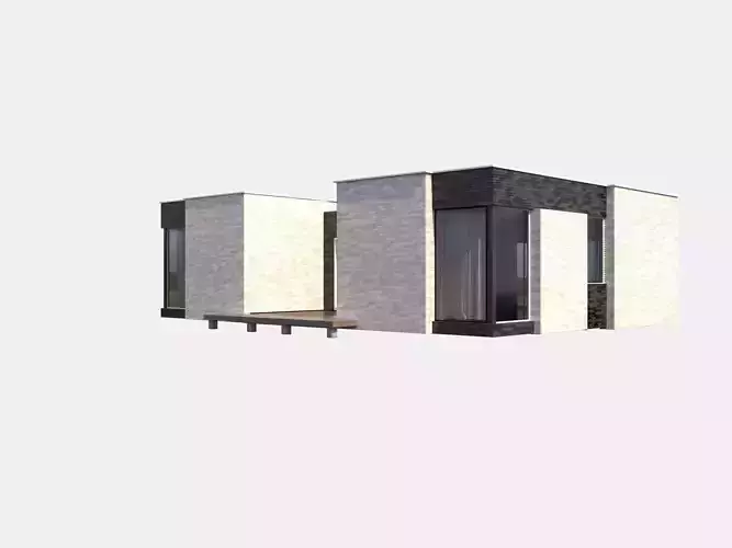 Modern brick House model