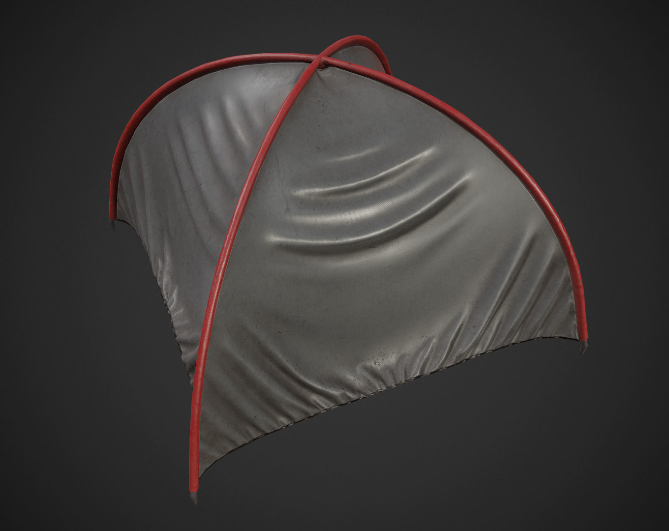 Tent pack Low-poly 3D model_1
