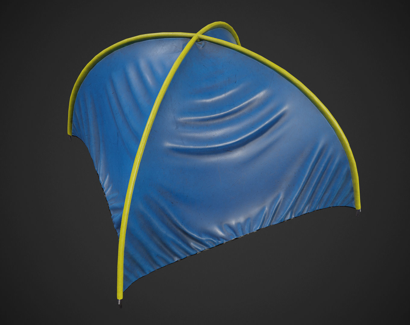 Tent pack Low-poly 3D model_2