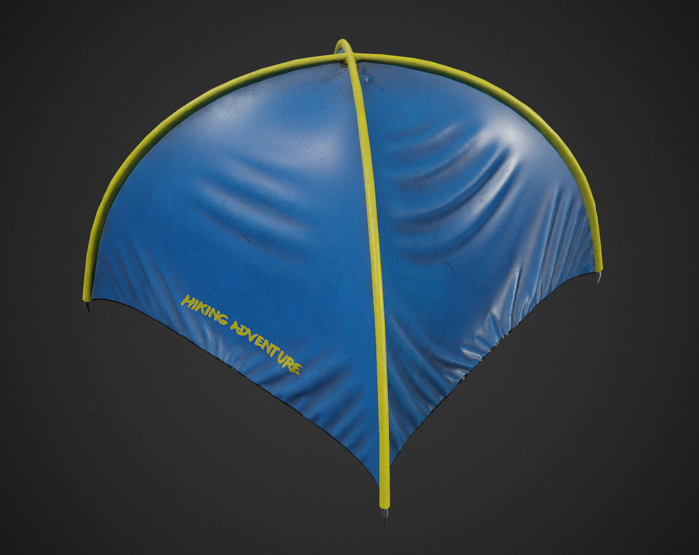 Tent pack Low-poly 3D model_4