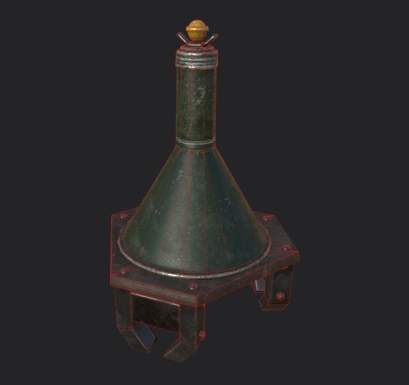 Antitank Grenade  Hafthohlladung Low-poly 3D model_6