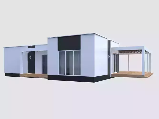 Modern House model Contemporary 3D model