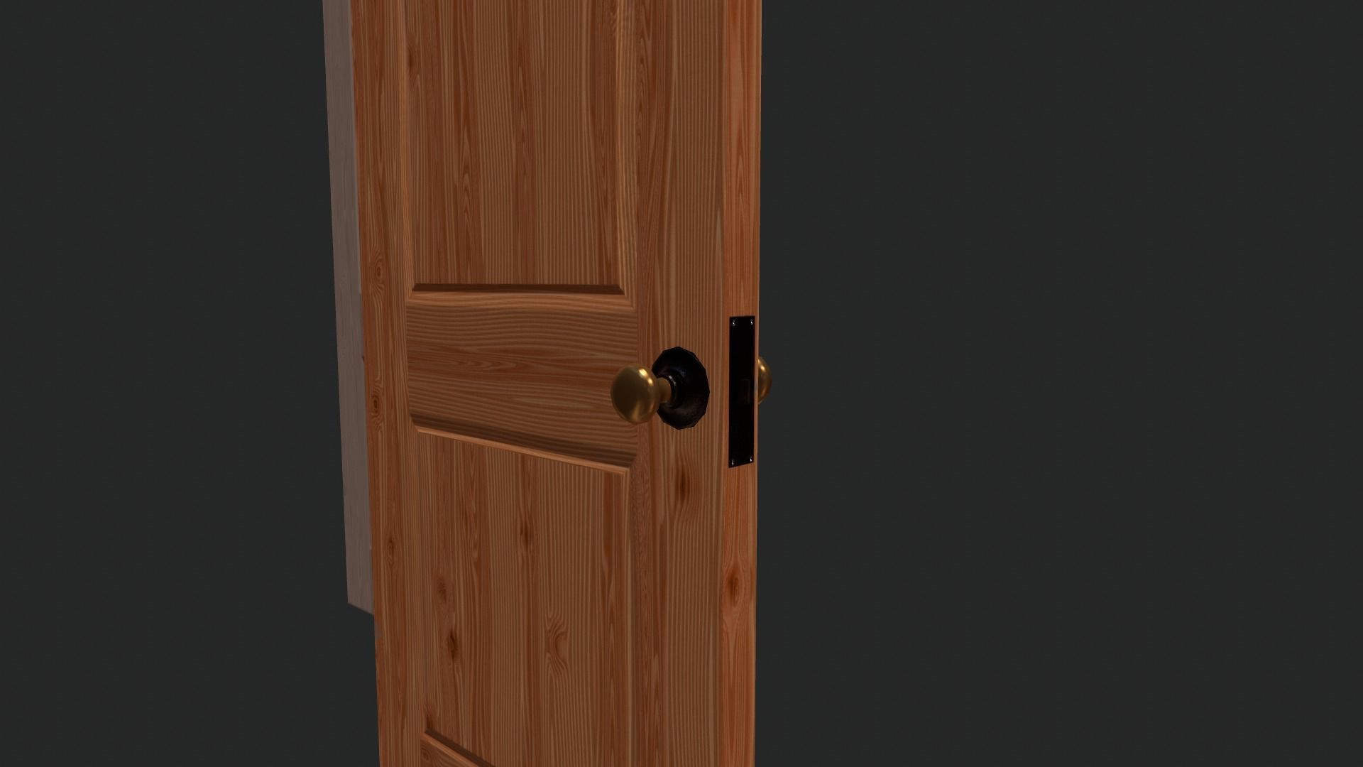 Game Ready Interior Doors Low-poly 3D model_2