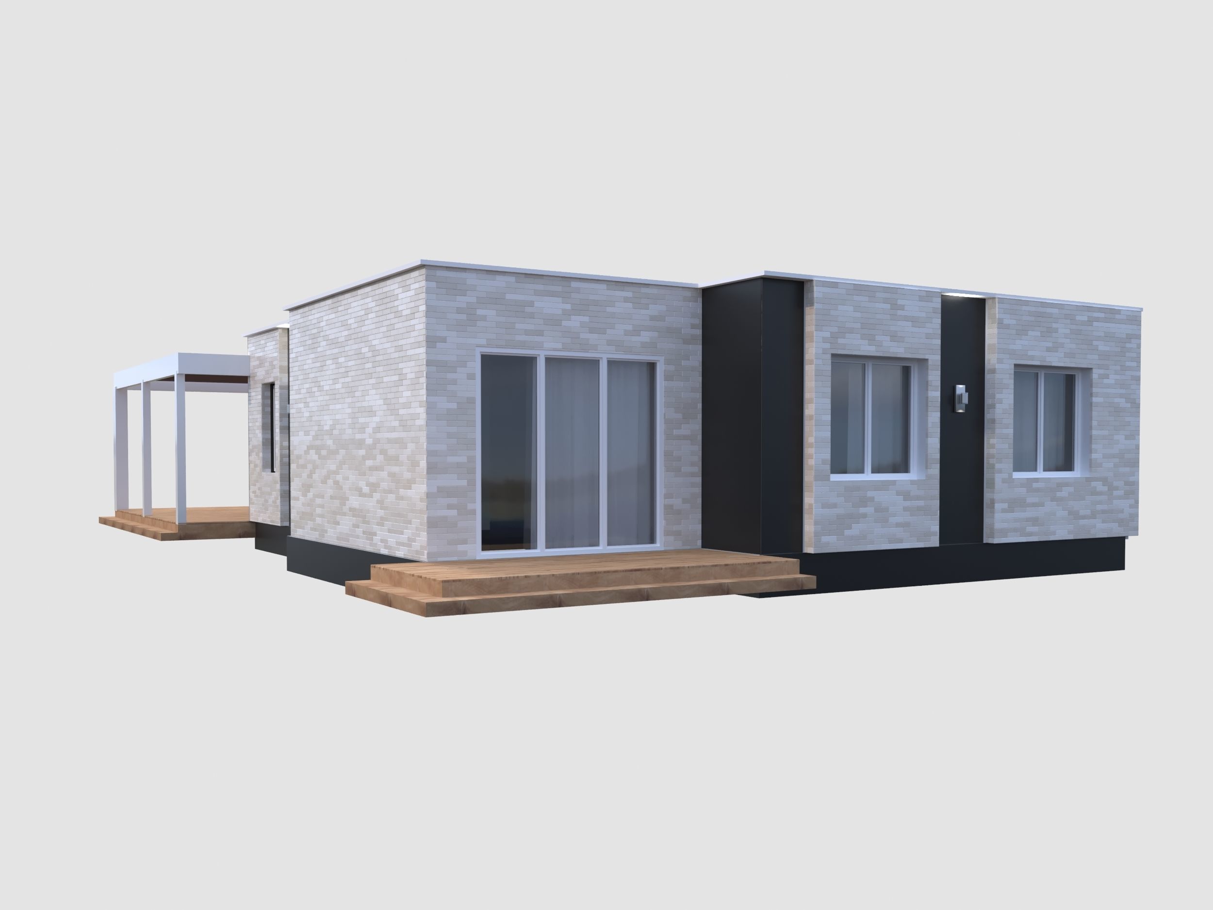Modern House model Contemporary  3D model_4