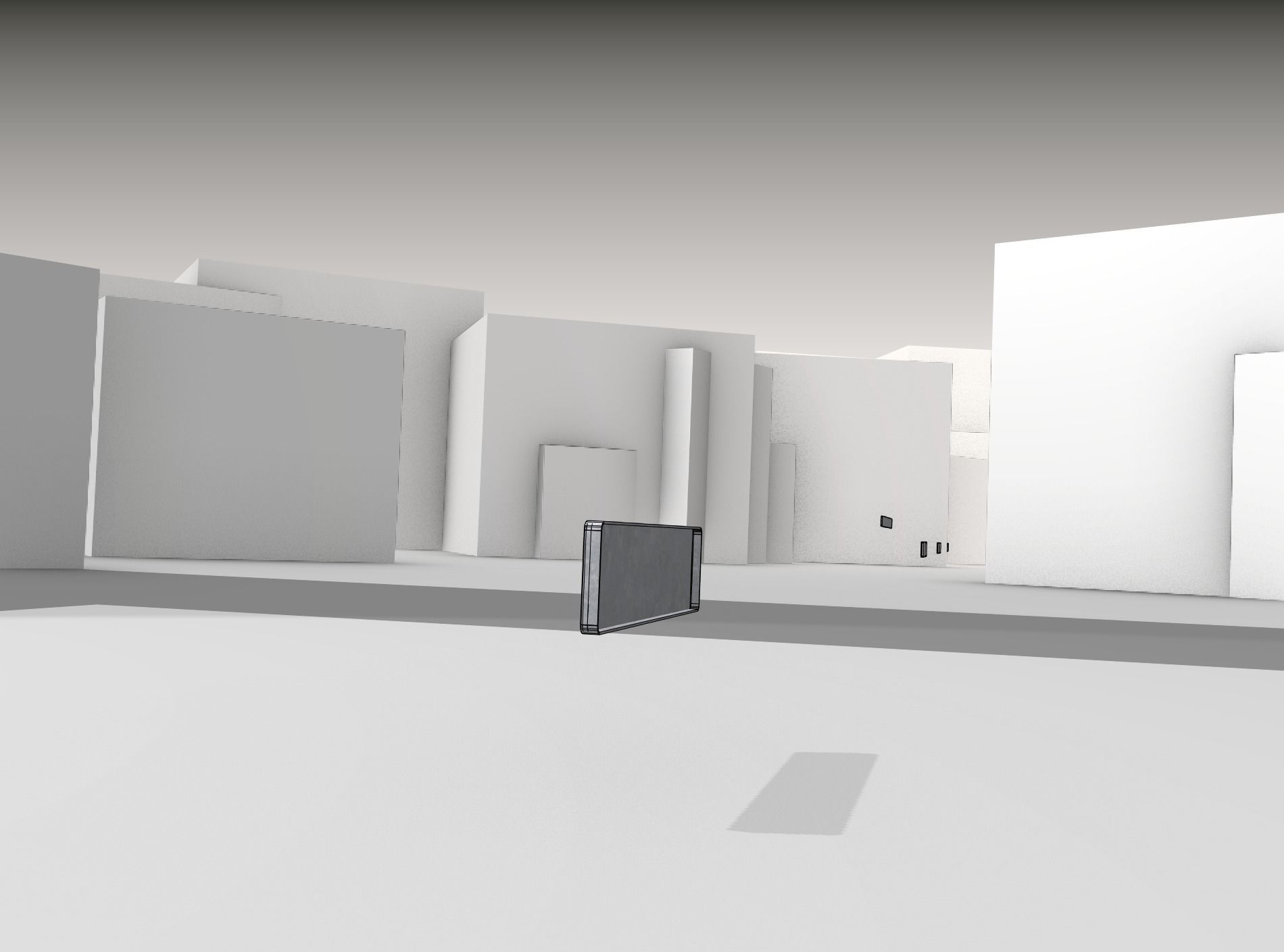 Construction Barrier Version 1 600-33 250x2400mm Low-poly 3D model_15