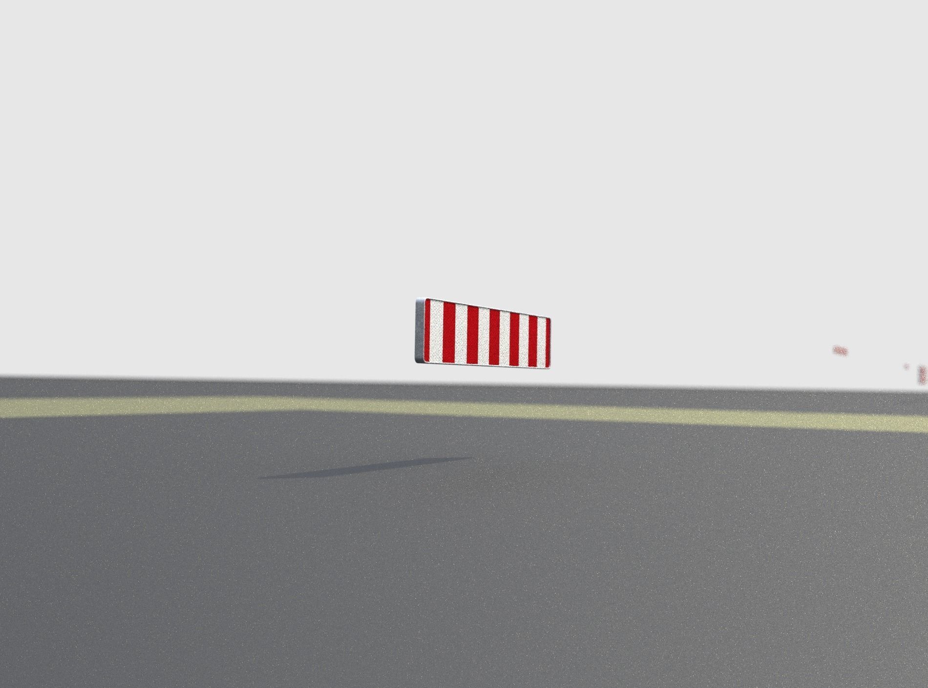 Construction Barrier Version 1 600-33 250x2400mm Low-poly 3D model_40
