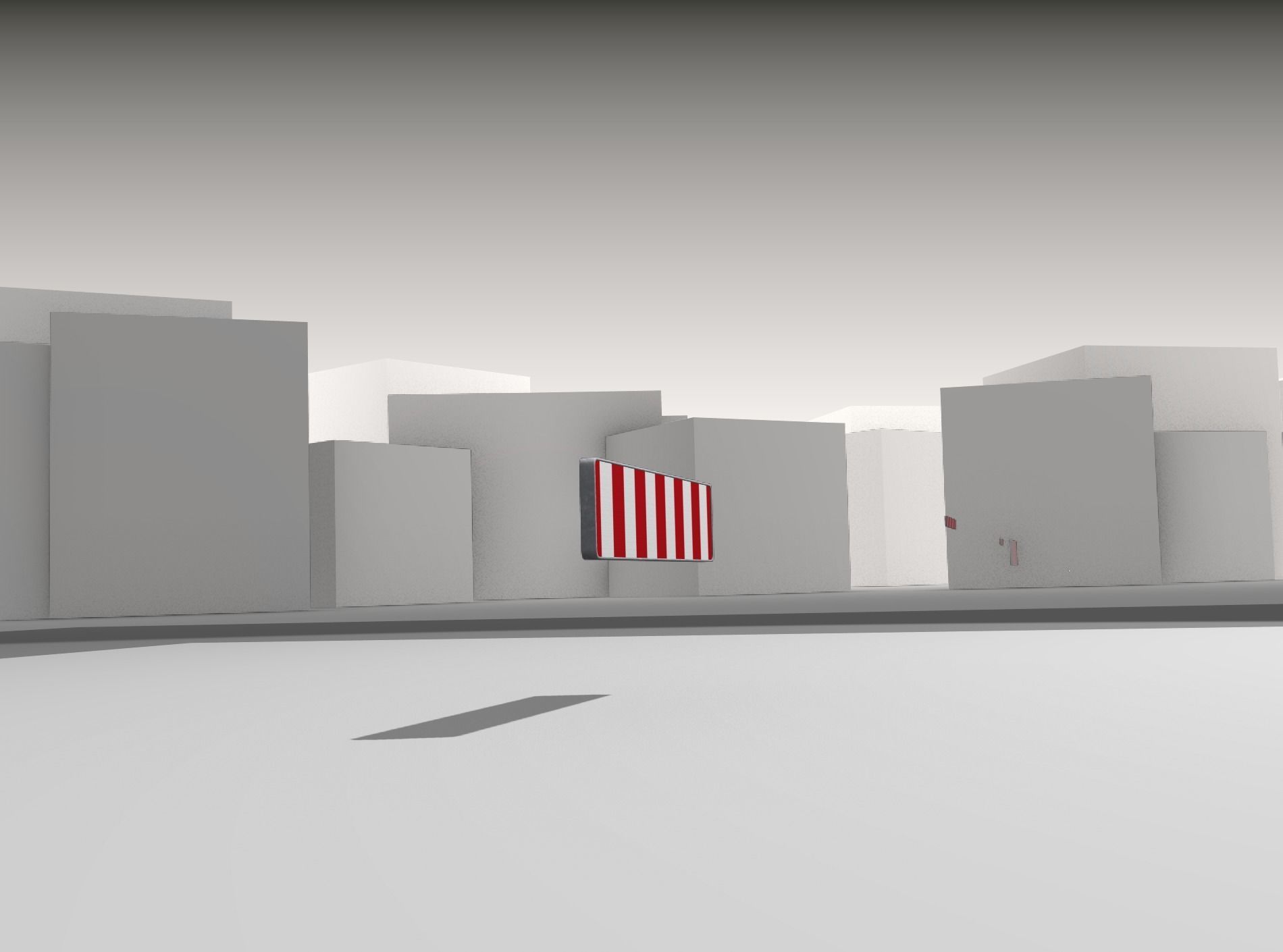 Construction Barrier Version 1 600-33 250x2400mm Low-poly 3D model_37