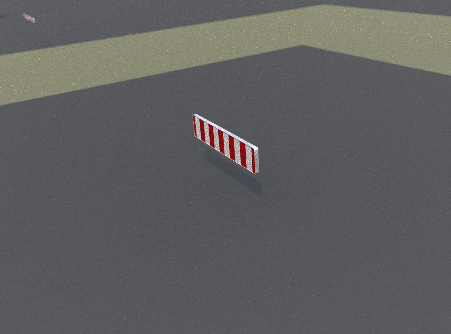 Construction Barrier Version 1 600-33 250x2400mm Low-poly 3D model_10