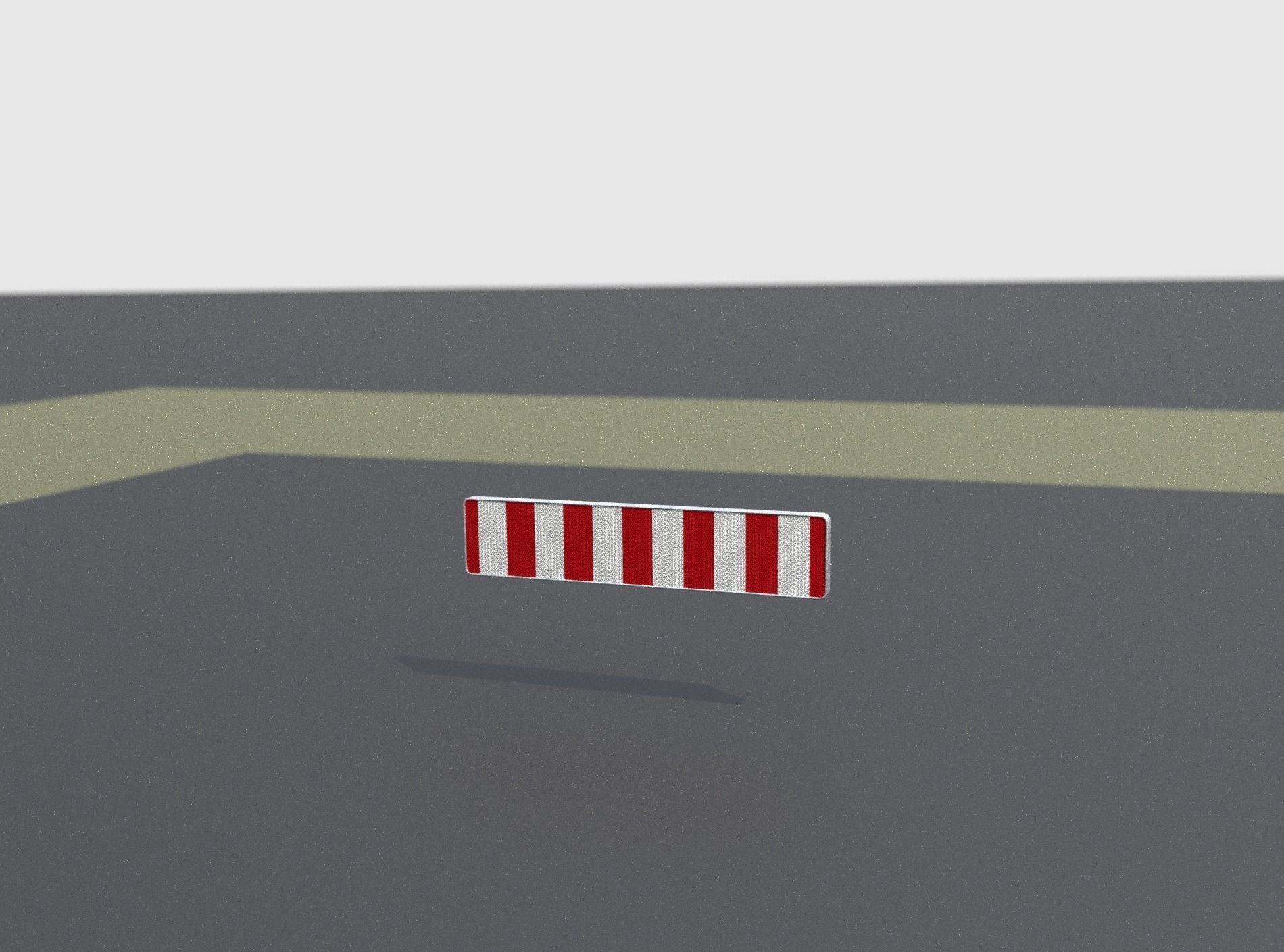 Construction Barrier Version 1 600-33 250x2400mm Low-poly 3D model_6