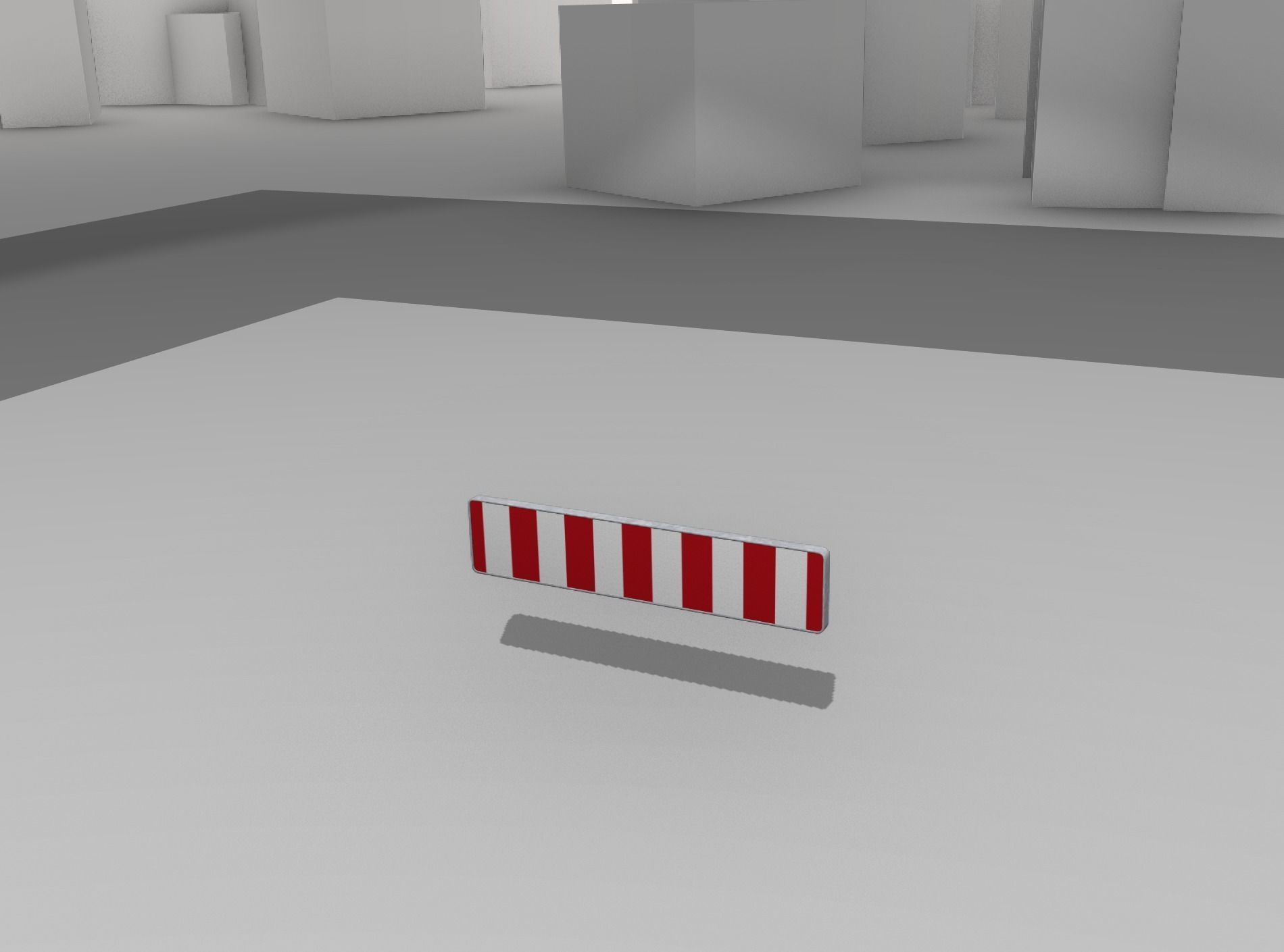 Construction Barrier Version 1 600-33 250x2400mm Low-poly 3D model_7