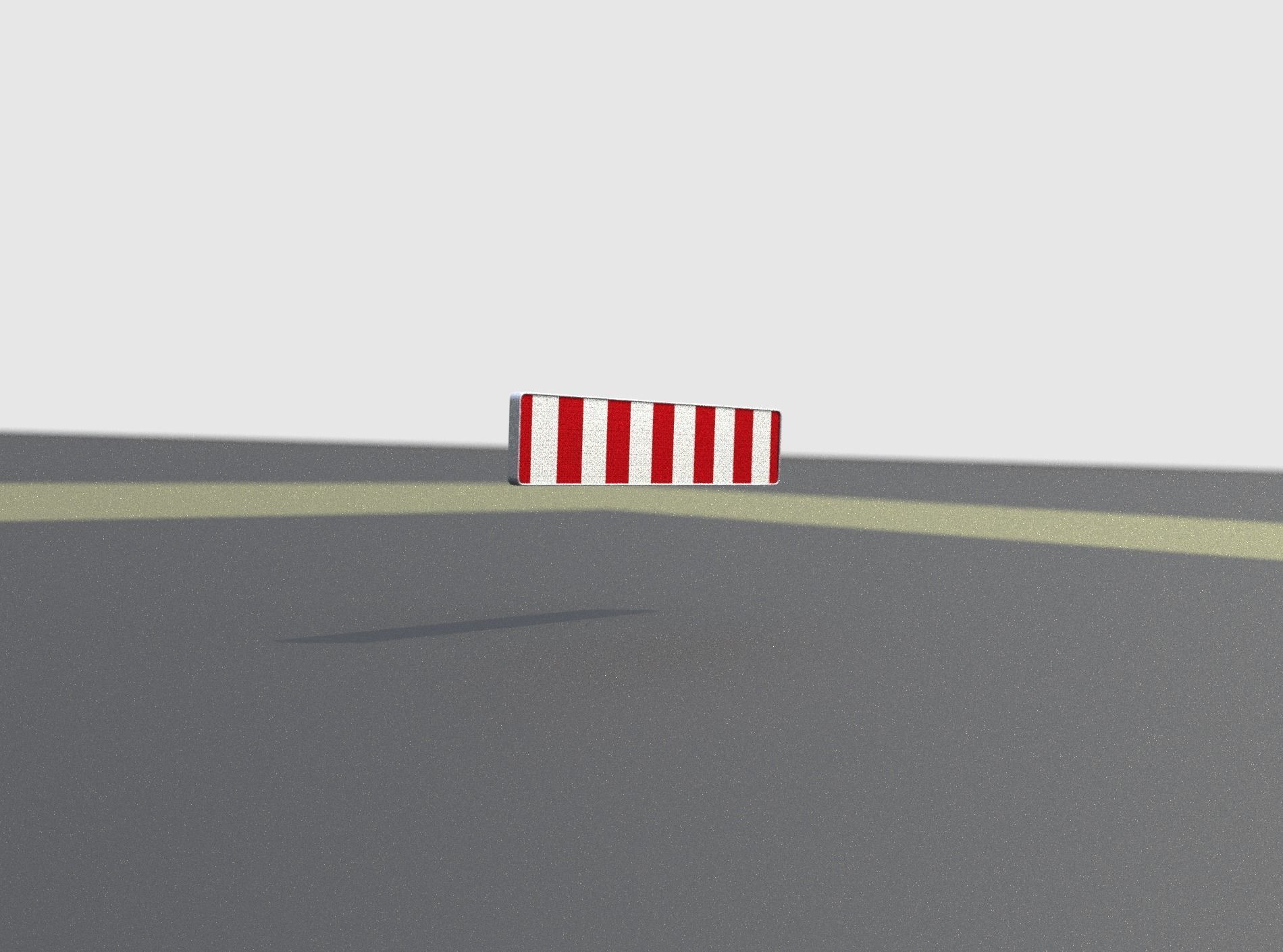 Construction Barrier Version 1 600-33 250x2400mm Low-poly 3D model_42