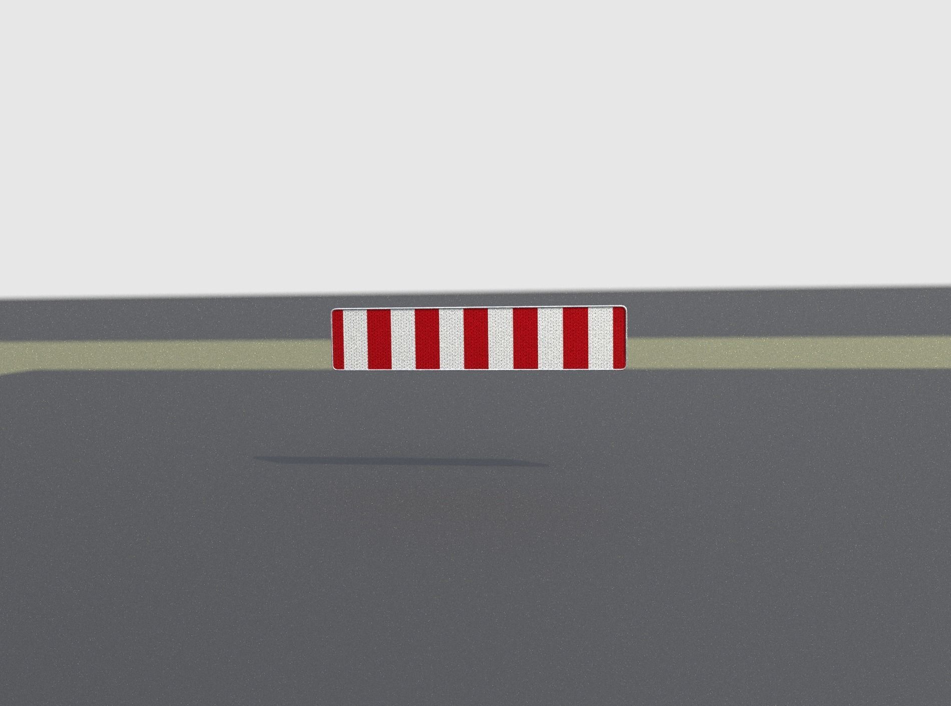 Construction Barrier Version 1 600-33 250x2400mm Low-poly 3D model_5