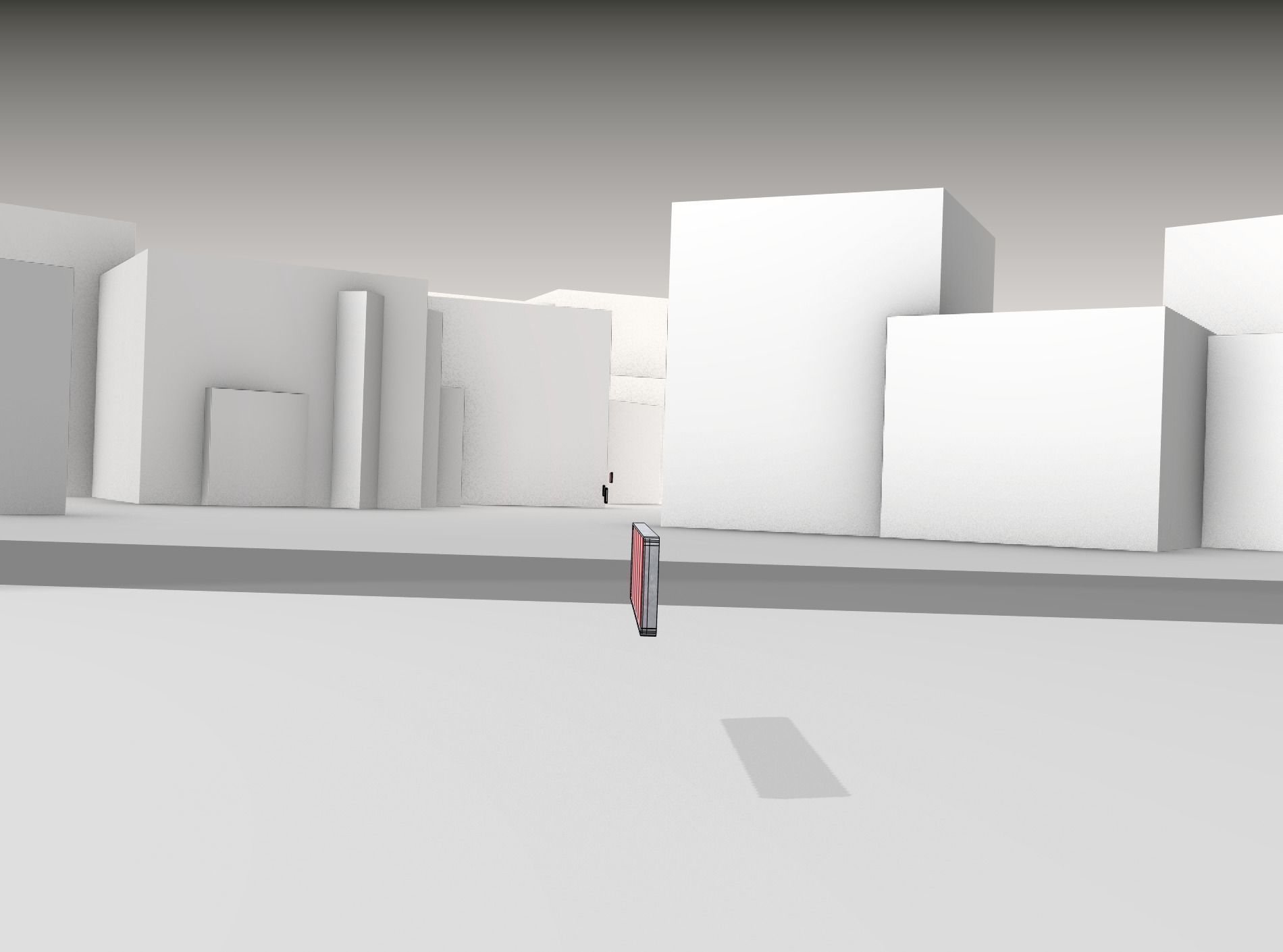 Construction Barrier Version 1 600-33 250x2400mm Low-poly 3D model_13