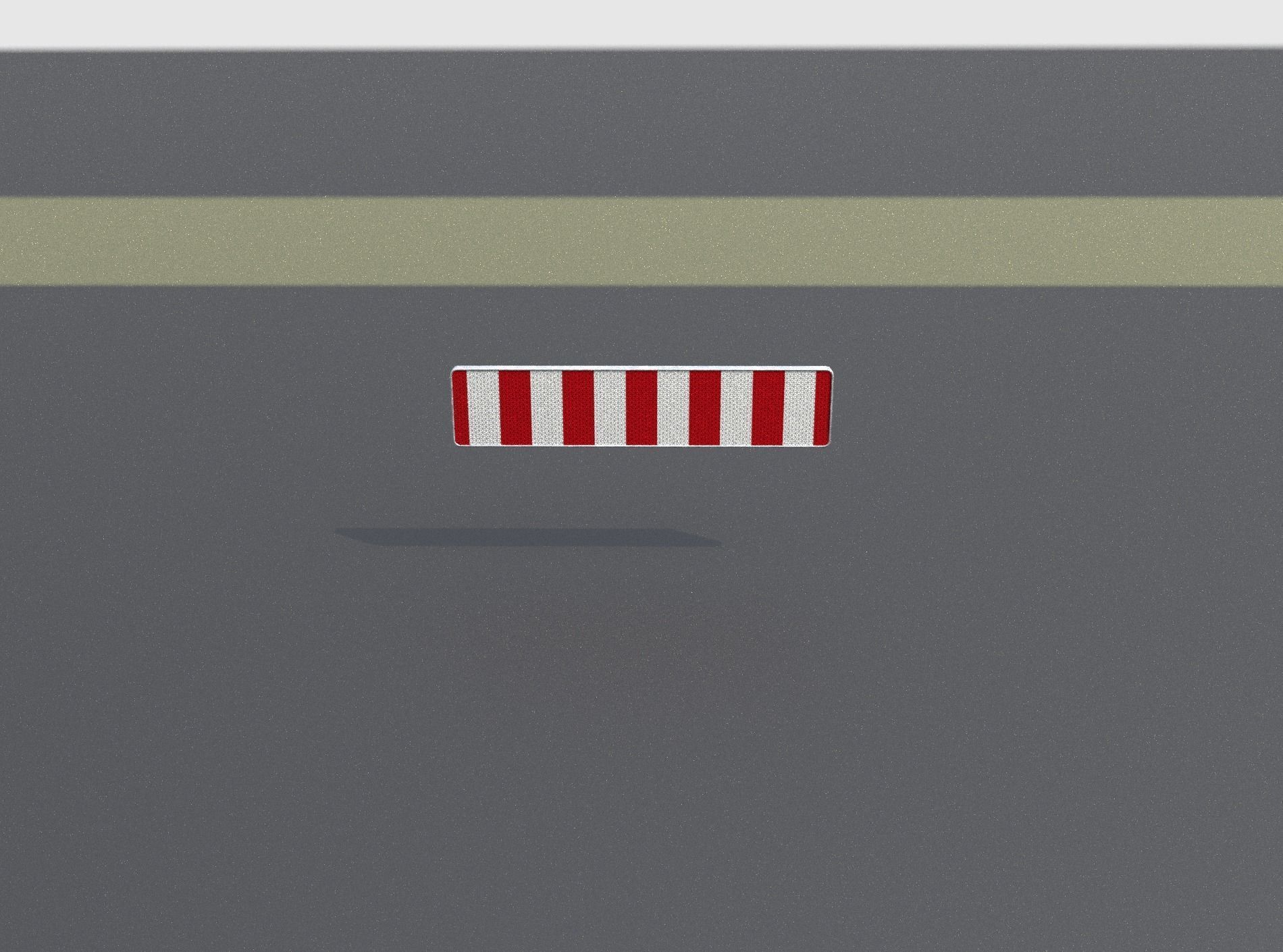 Construction Barrier Version 1 600-33 250x2400mm Low-poly 3D model_3