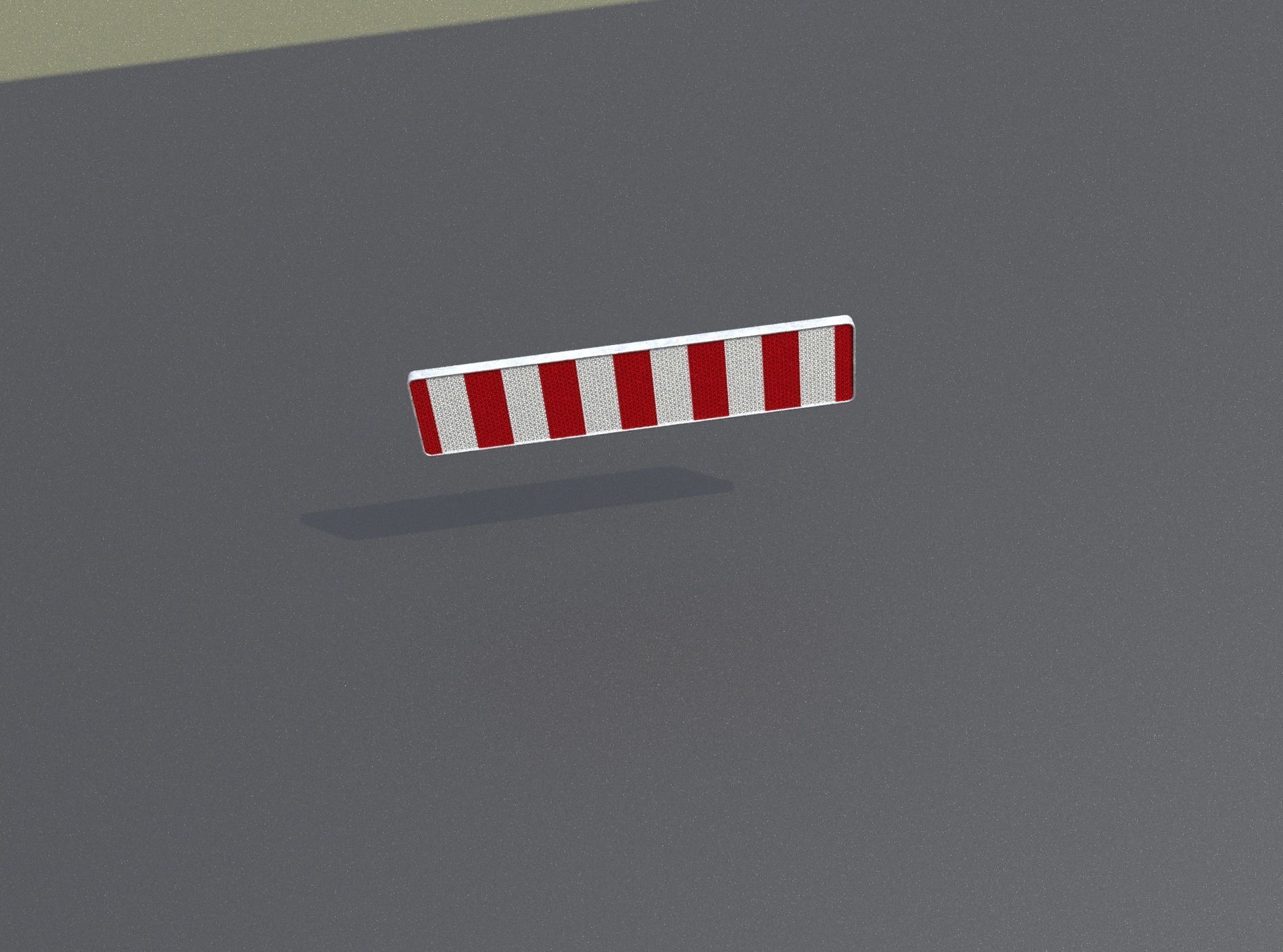 Construction Barrier Version 1 600-33 250x2400mm Low-poly 3D model_46