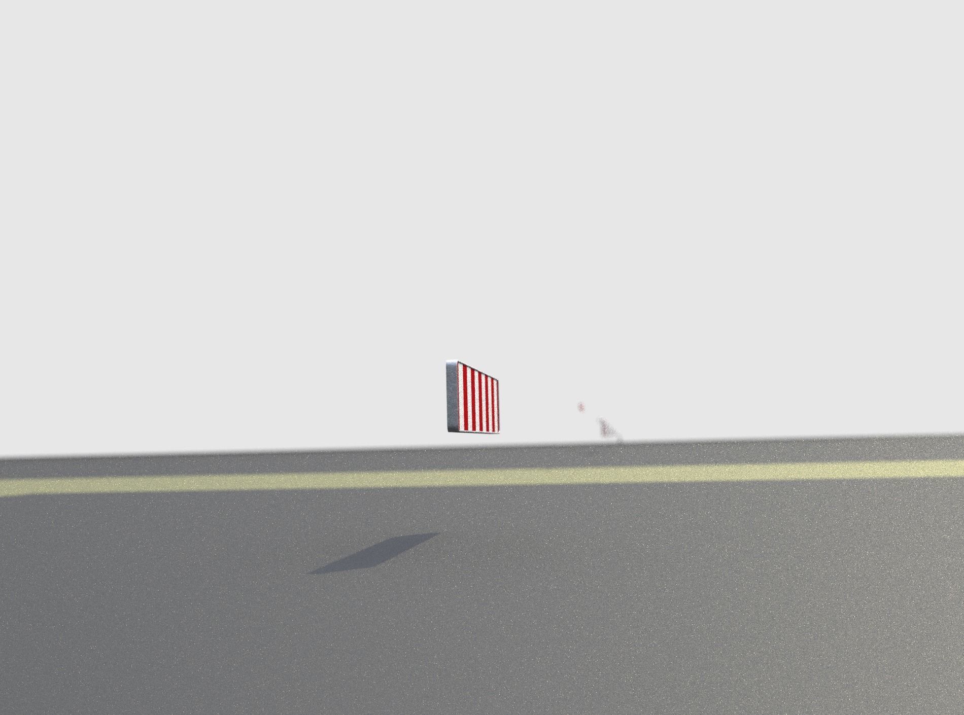 Construction Barrier Version 1 600-33 250x2400mm Low-poly 3D model_36