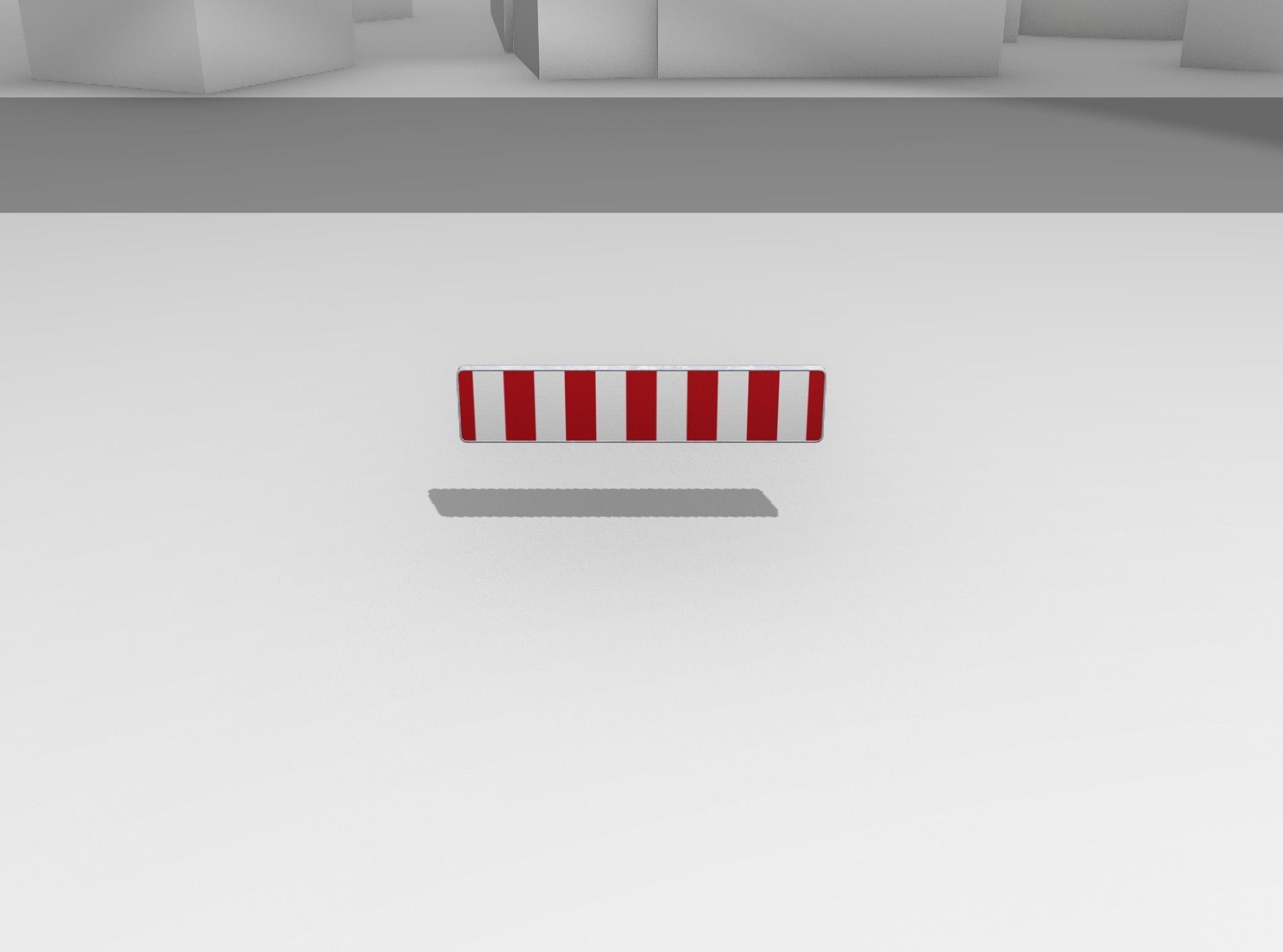 Construction Barrier Version 1 600-33 250x2400mm Low-poly 3D model_2