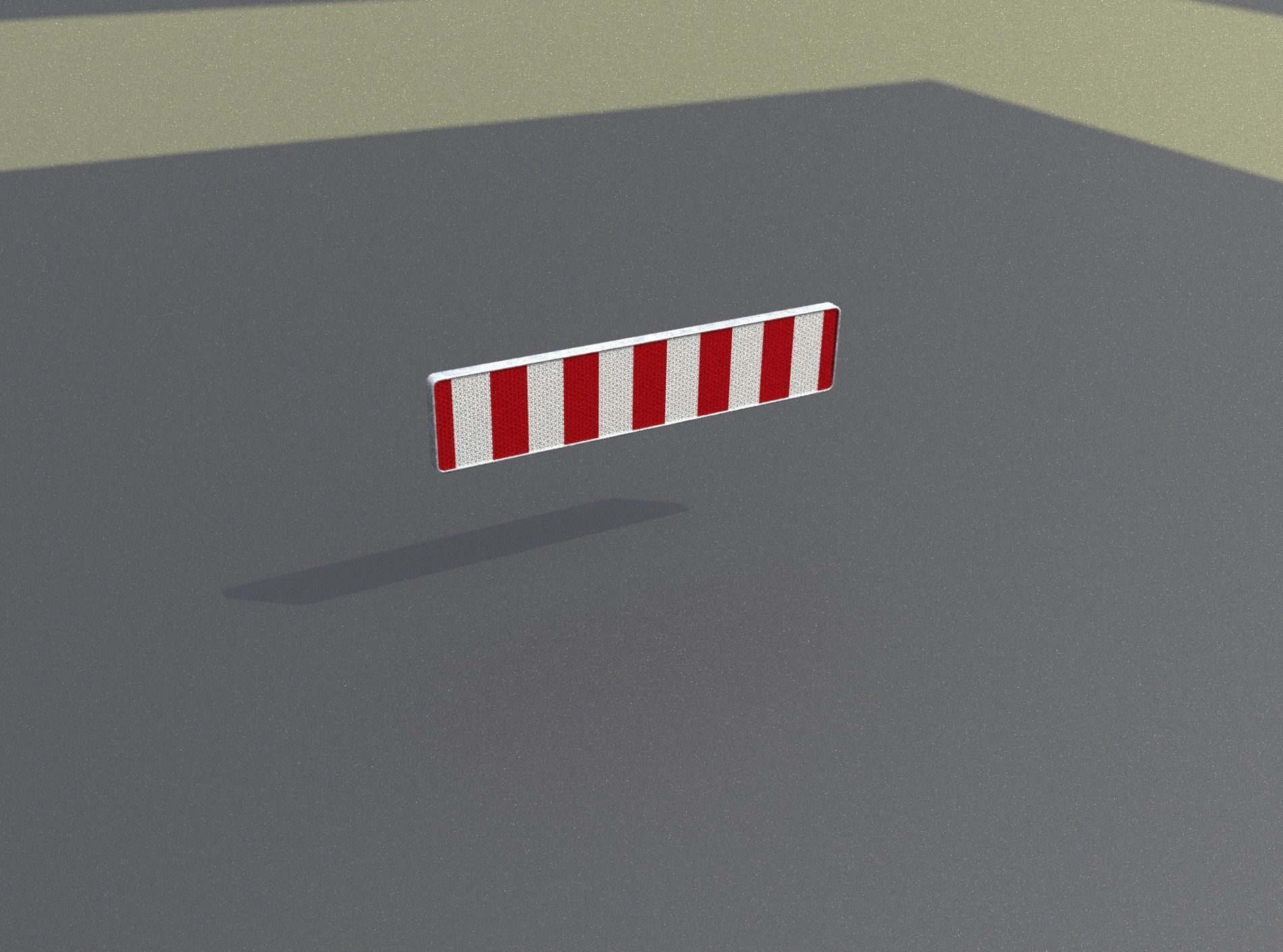 Construction Barrier Version 1 600-33 250x2400mm Low-poly 3D model_44