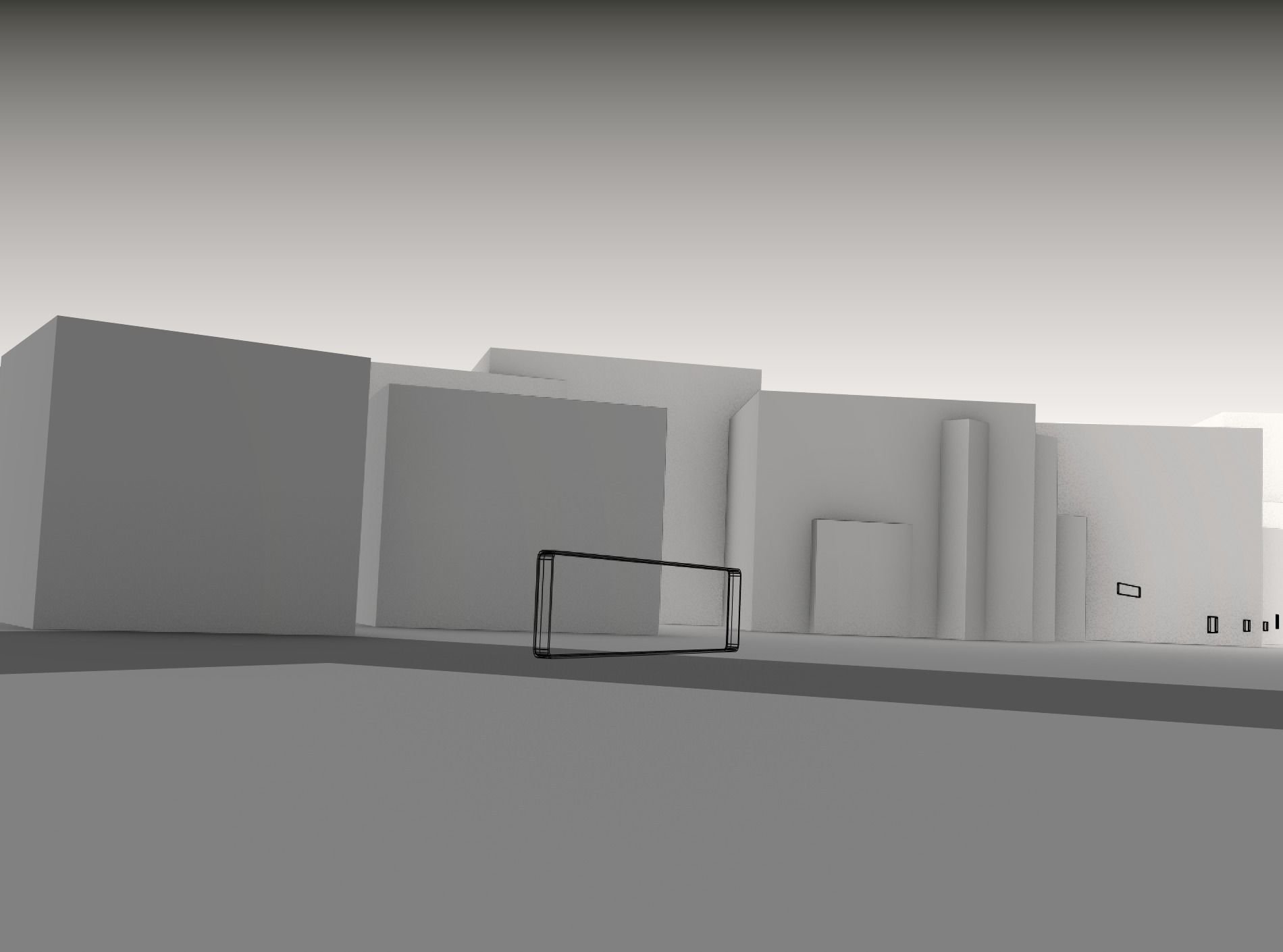 Construction Barrier Version 1 600-33 250x2400mm Low-poly 3D model_17