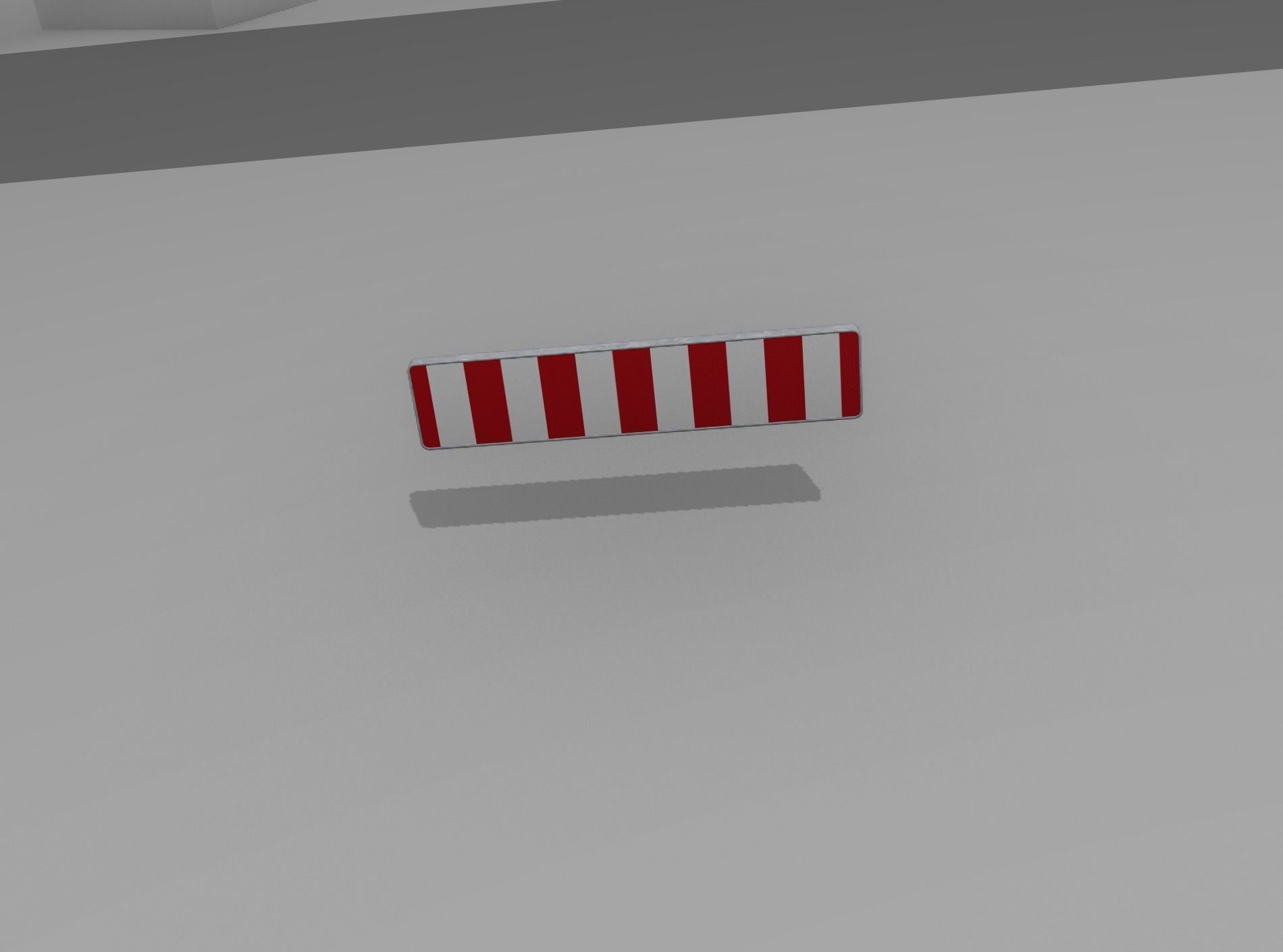Construction Barrier Version 1 600-33 250x2400mm Low-poly 3D model_47