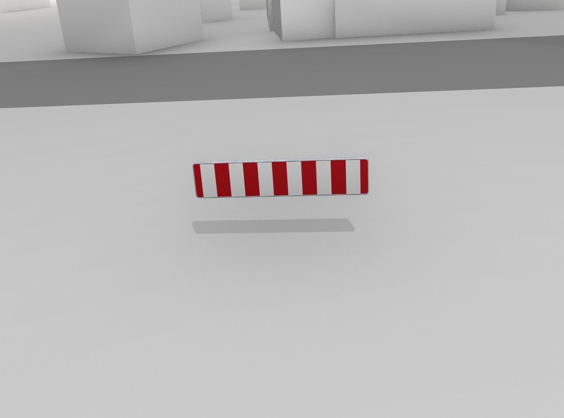 Construction Barrier Version 1 600-33 250x2400mm Low-poly 3D model_49