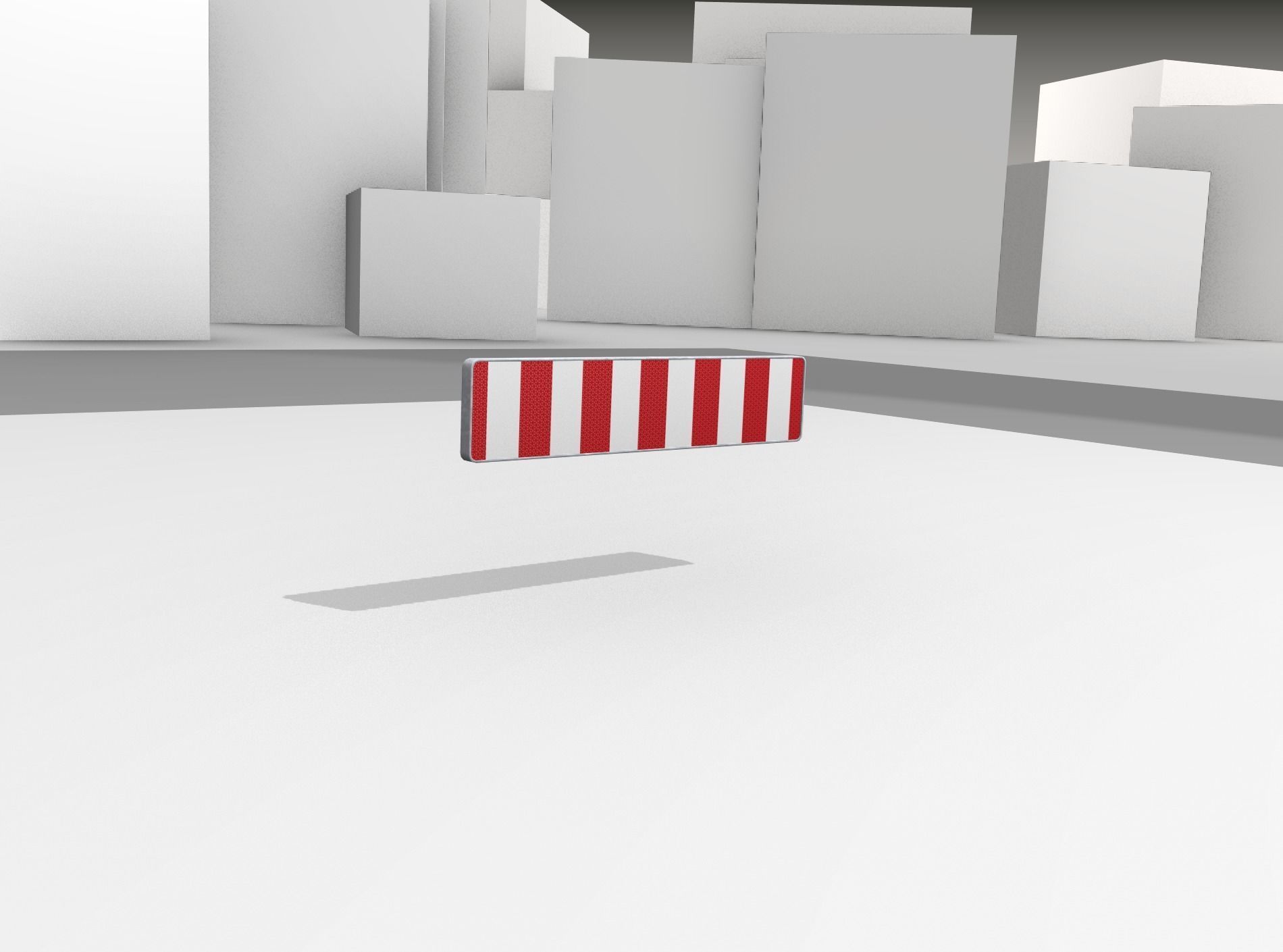 Construction Barrier Version 1 600-33 250x2400mm Low-poly 3D model_43