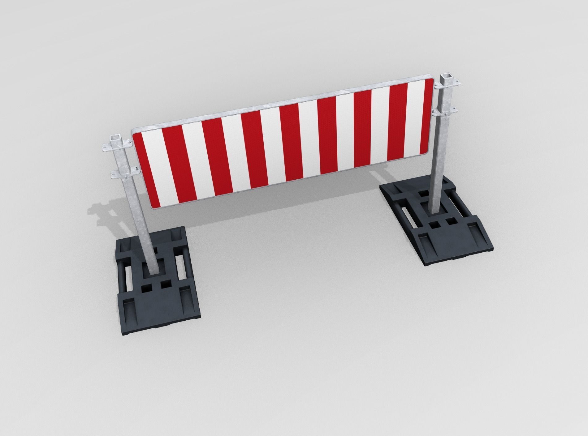 Construction Barrier Version 3 600-37 500x1600mm Low-poly 3D model_45