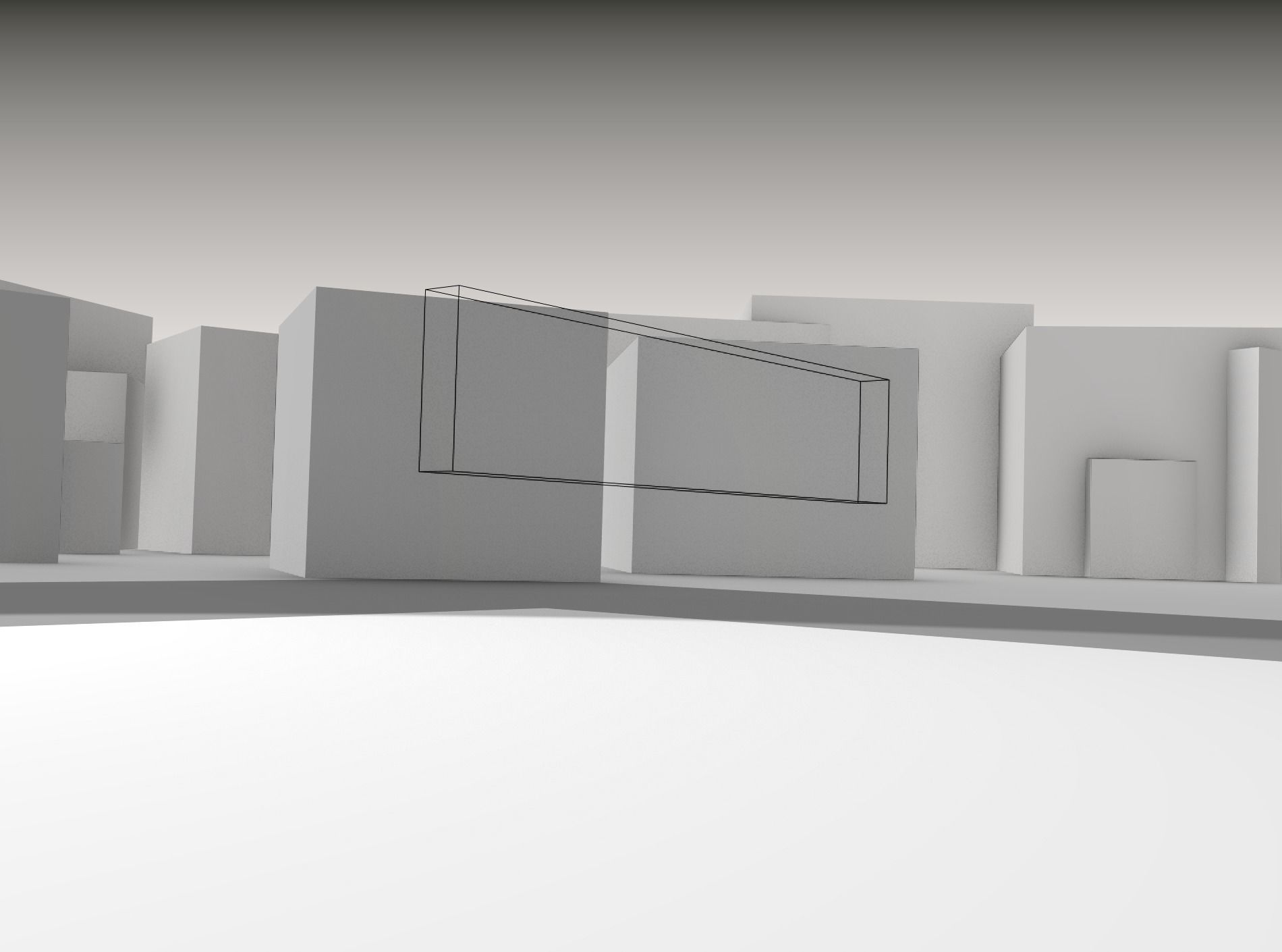 Construction Barrier 4 with warning lights 600-35 250x2000mm Low-poly 3D model_19