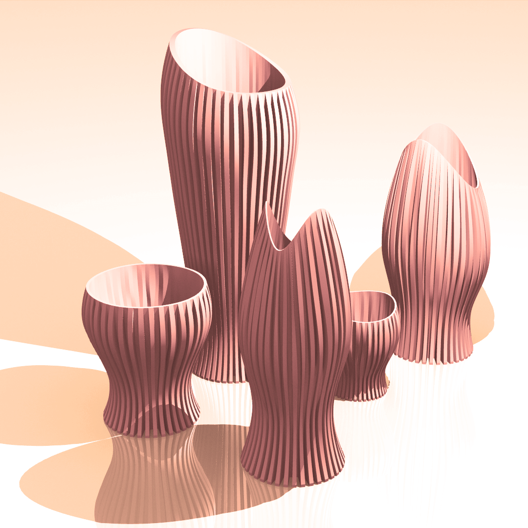 Vase Family 3D print model_3