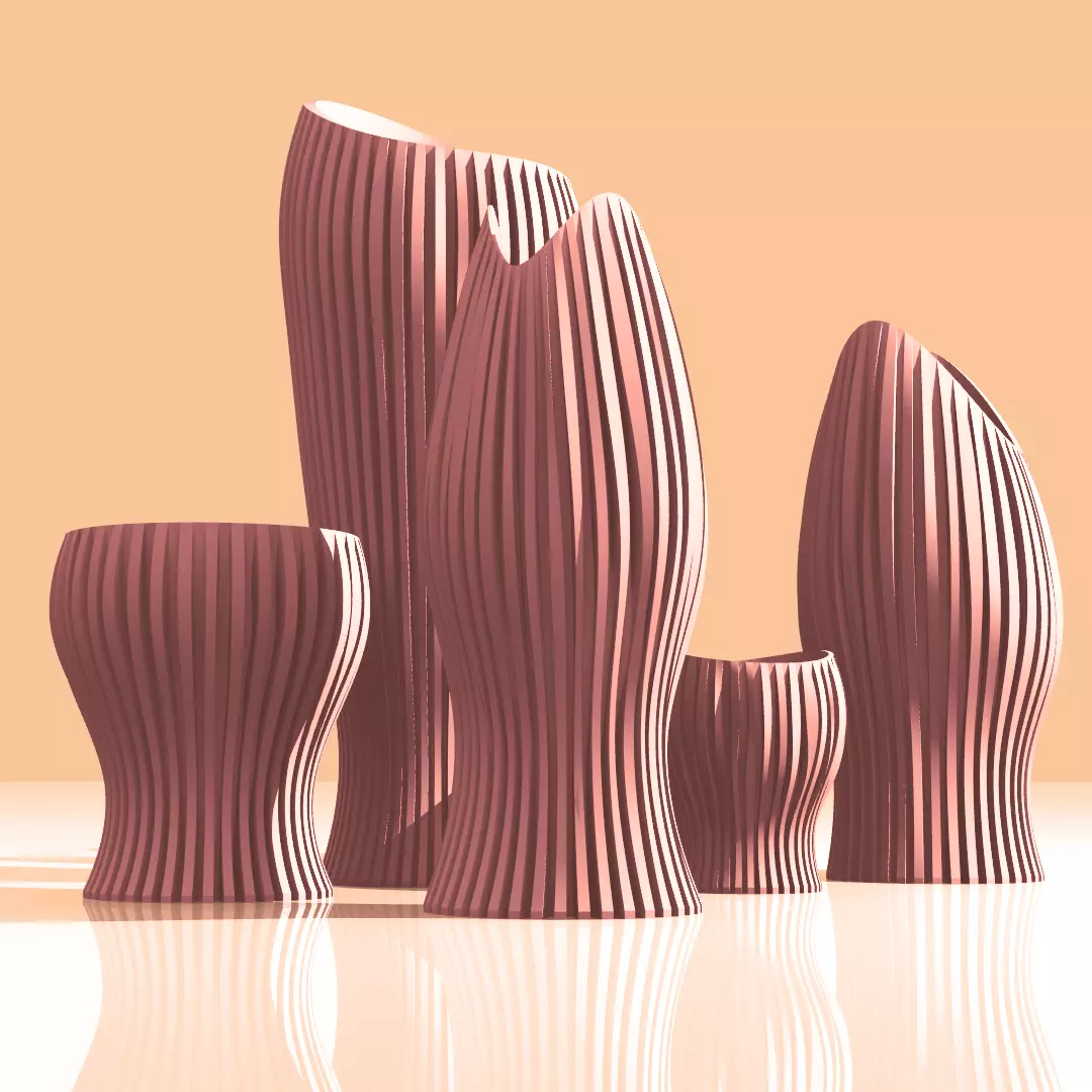 Vase Family 3D print model_0