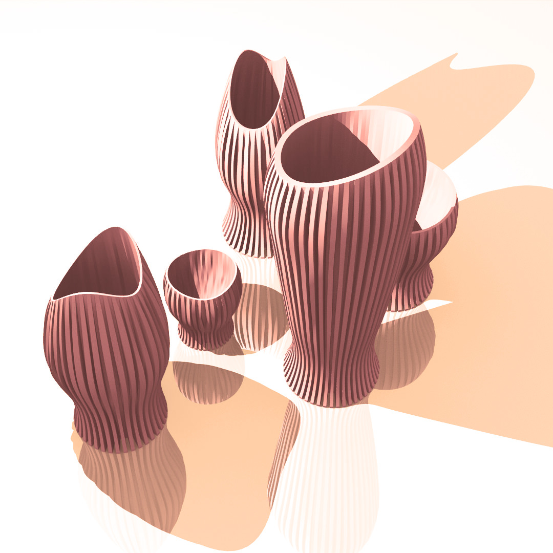 Vase Family 3D print model_4