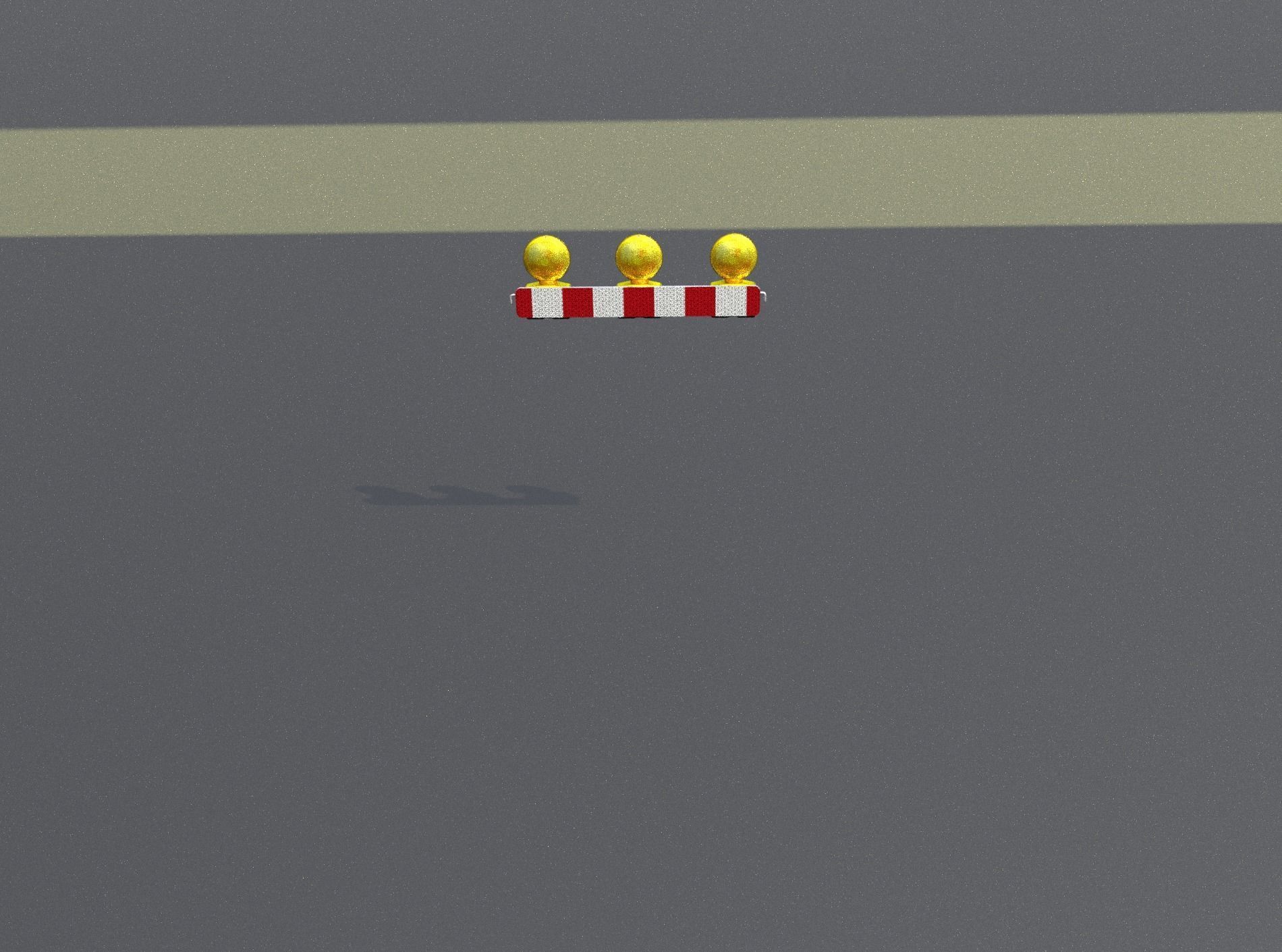 Construction Barrier 4 with warning lights 600-30 100x800mm Low-poly 3D model_50