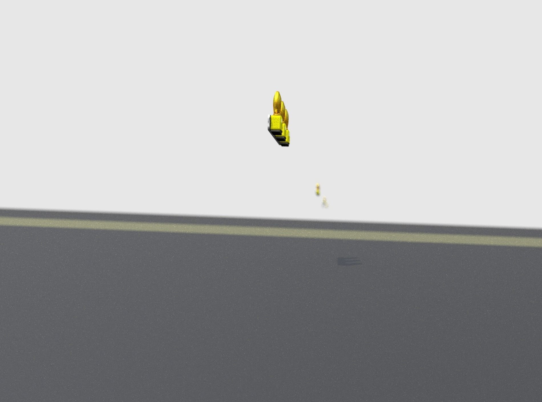 Construction Barrier 4 with warning lights 600-30 100x800mm Low-poly 3D model_14