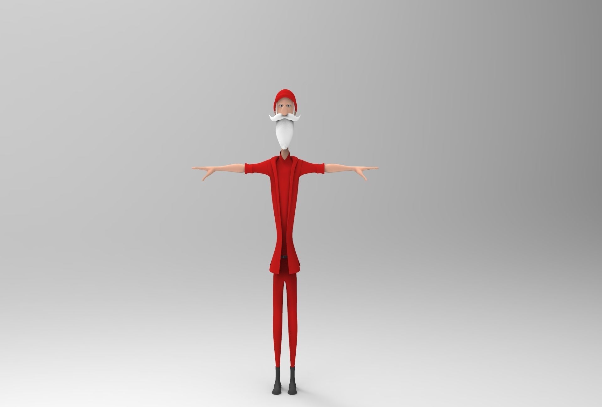 Santa Claus 3D model_2