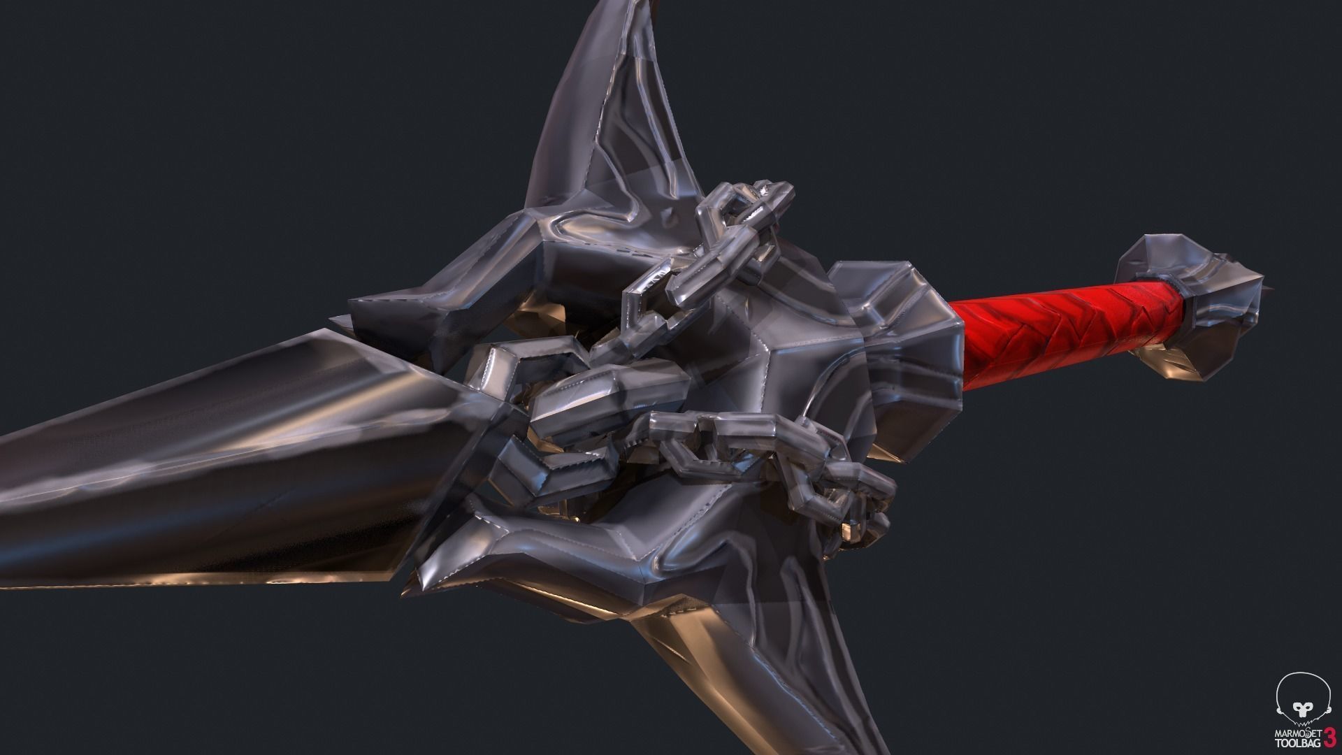 Classic Whip Vampire Killer Low-poly 3D model_5