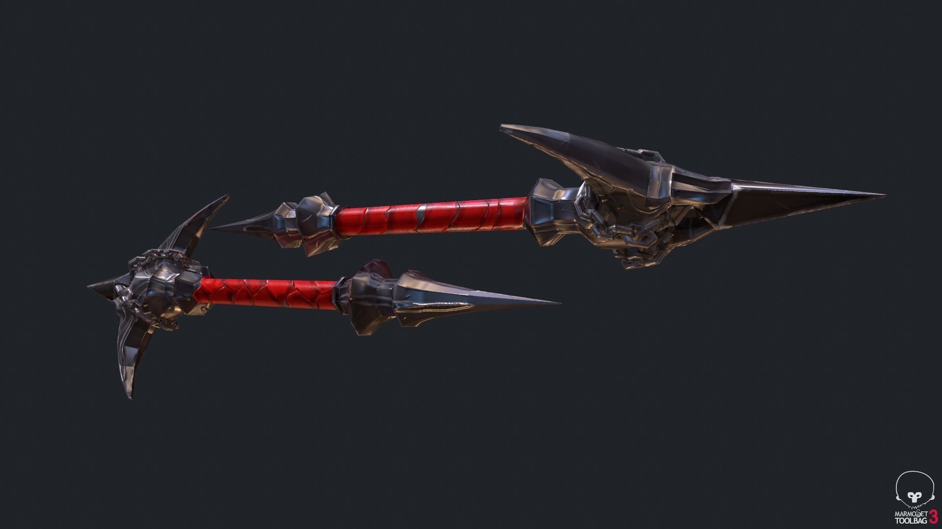 Classic Whip Vampire Killer Low-poly 3D model_1