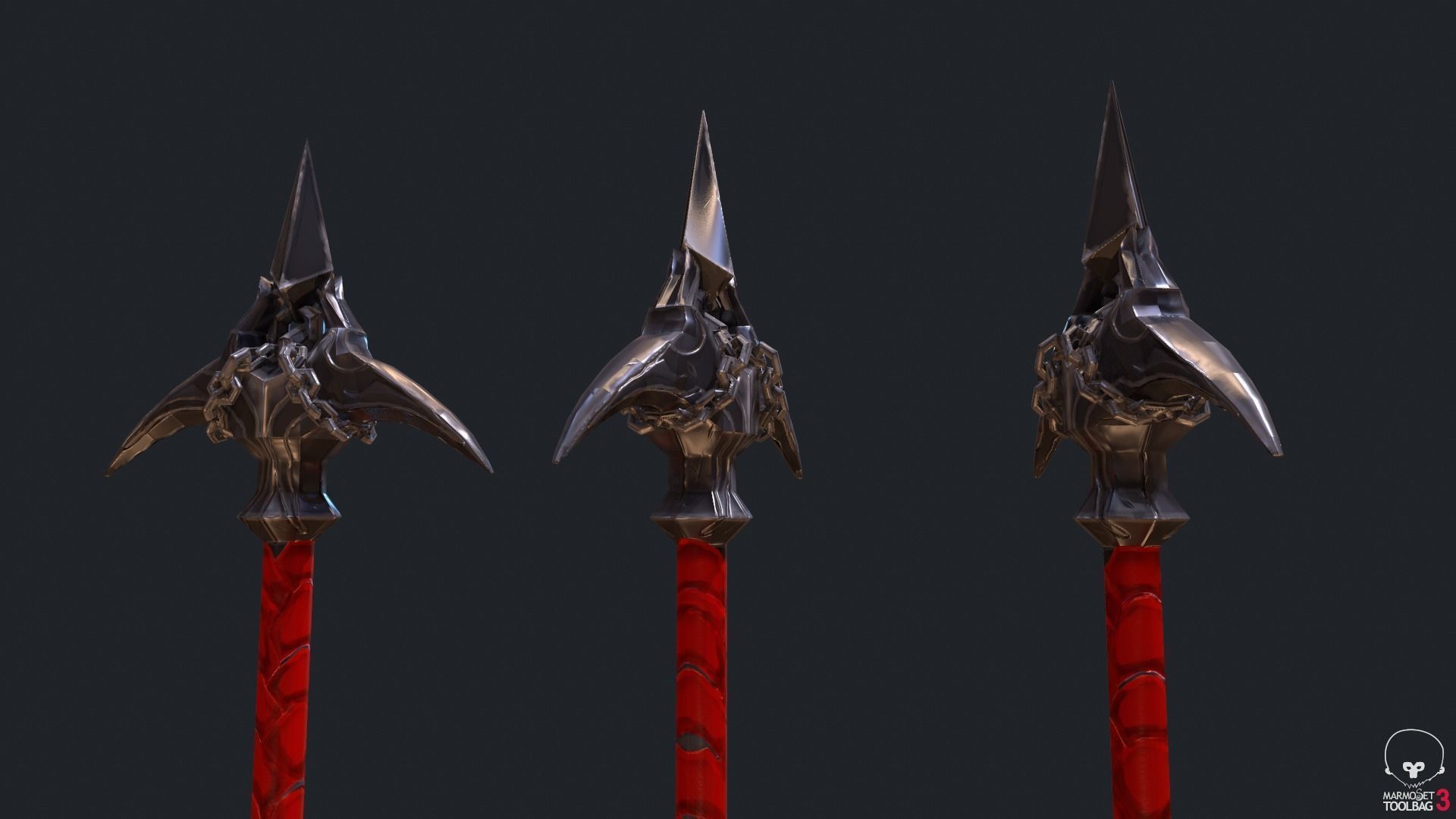 Classic Whip Vampire Killer Low-poly 3D model_10