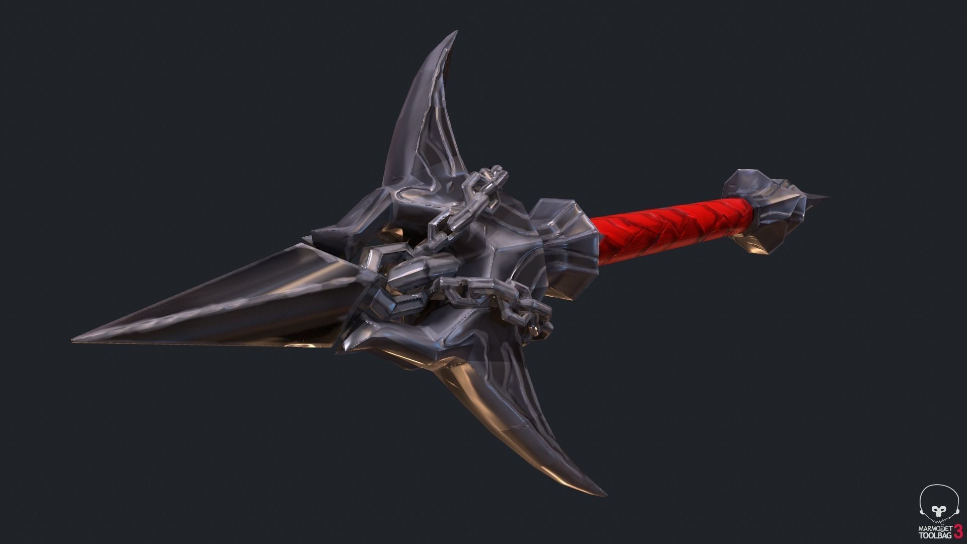 Classic Whip Vampire Killer Low-poly 3D model_3
