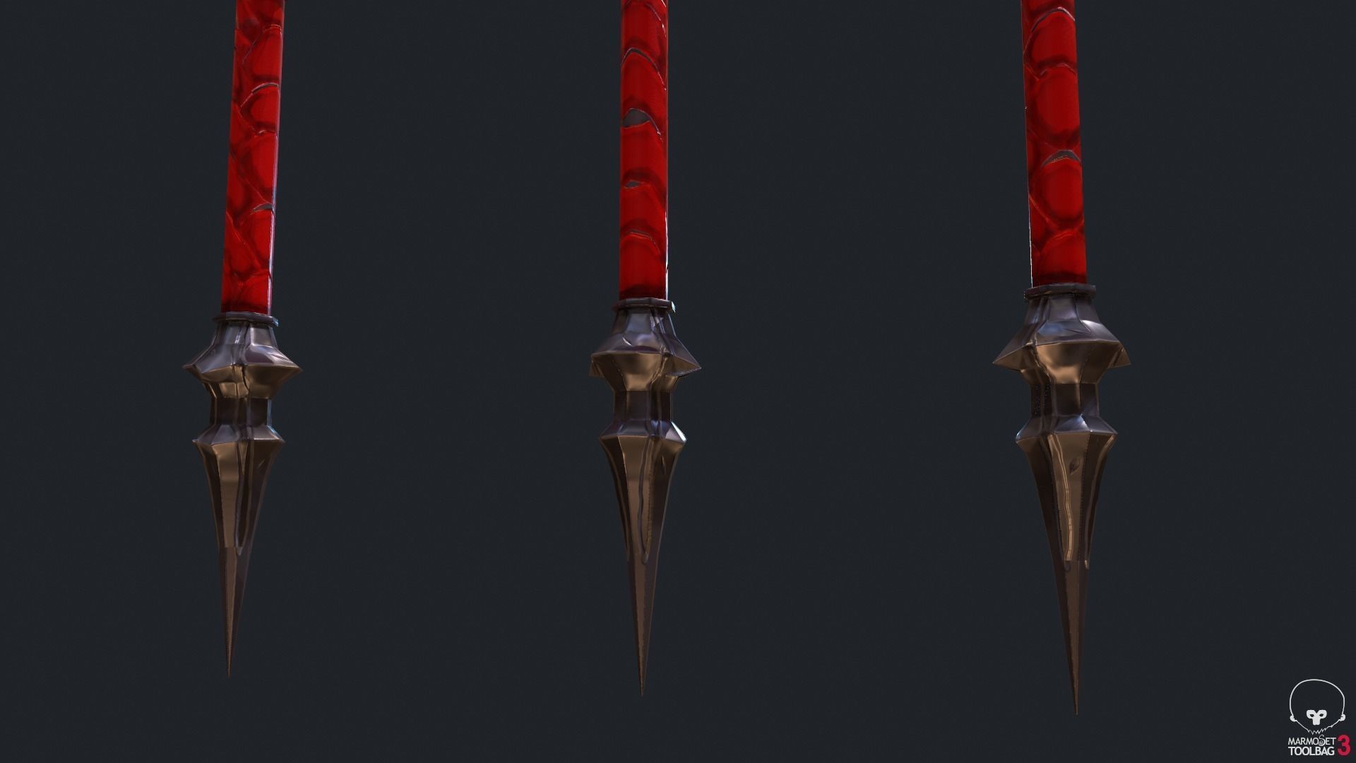 Classic Whip Vampire Killer Low-poly 3D model_11