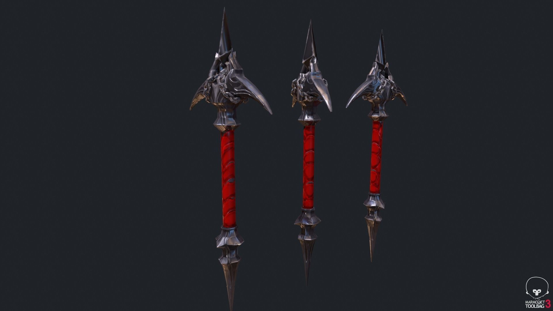 Classic Whip Vampire Killer Low-poly 3D model_8