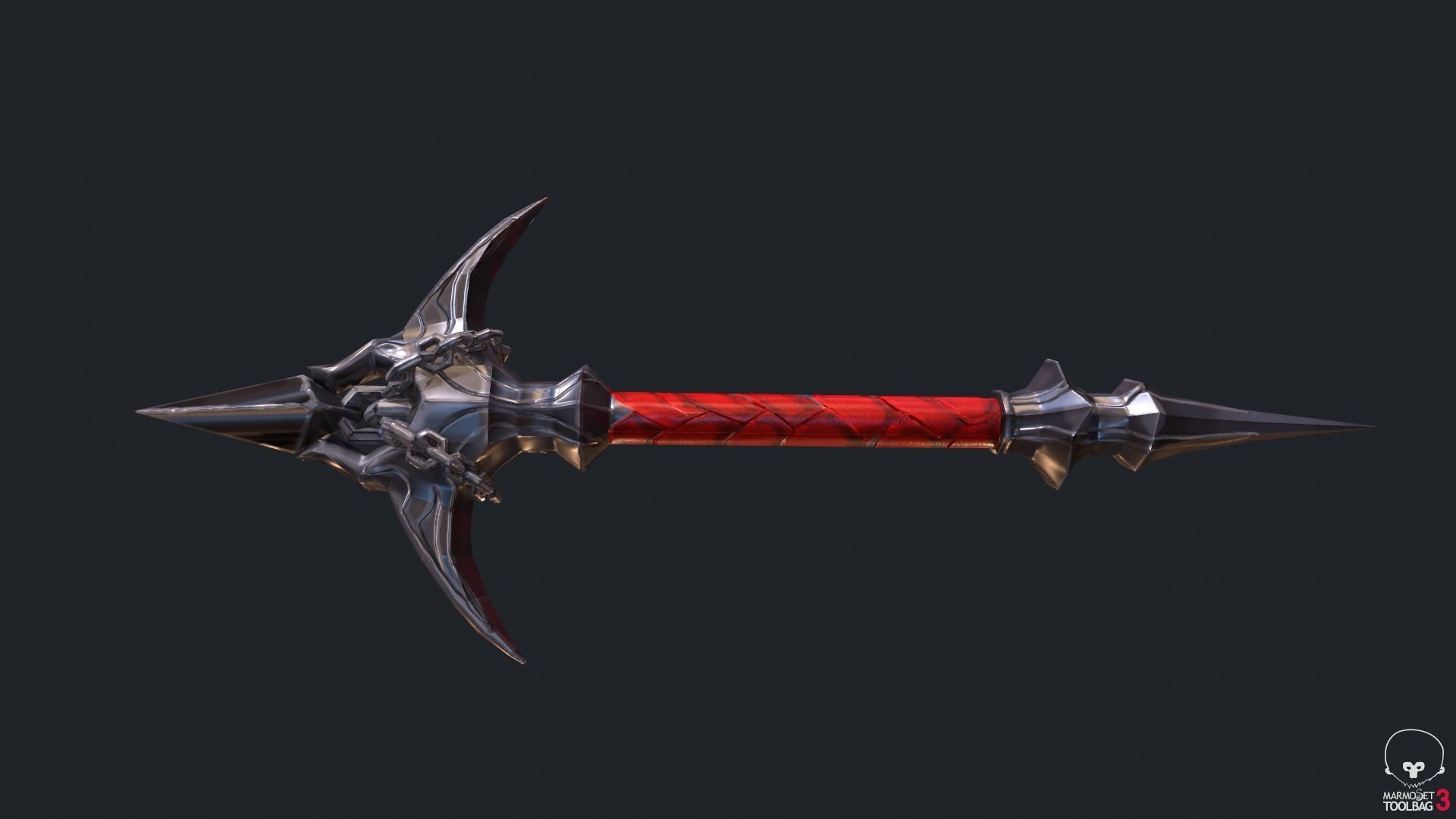 Classic Whip Vampire Killer Low-poly 3D model_2