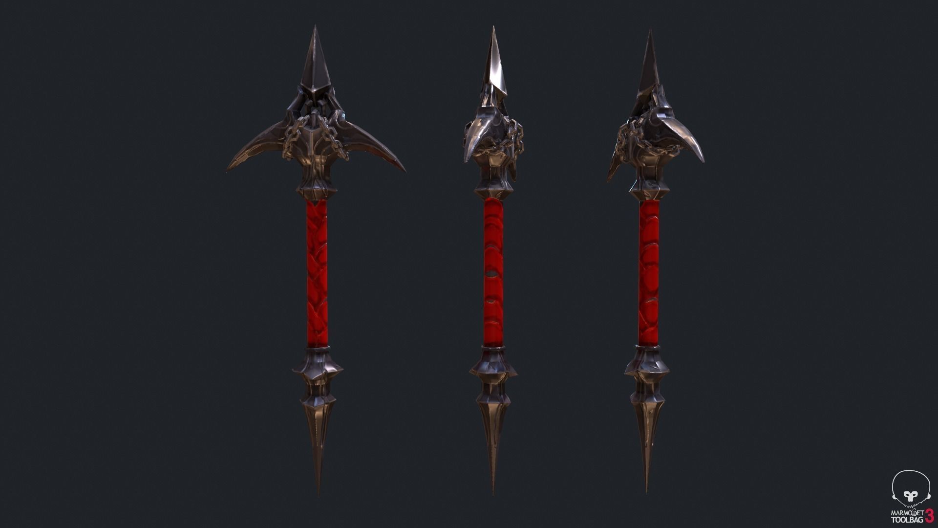 Classic Whip Vampire Killer Low-poly 3D model_6