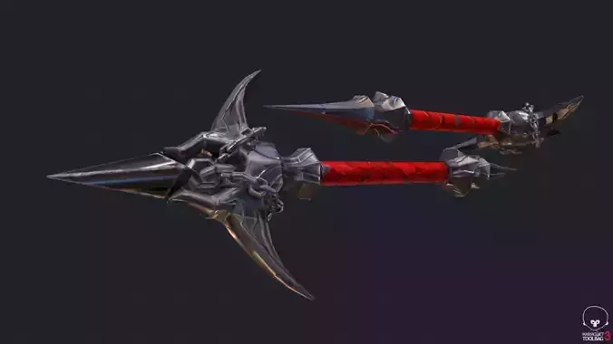 Classic Whip Vampire Killer Low-poly 3D model