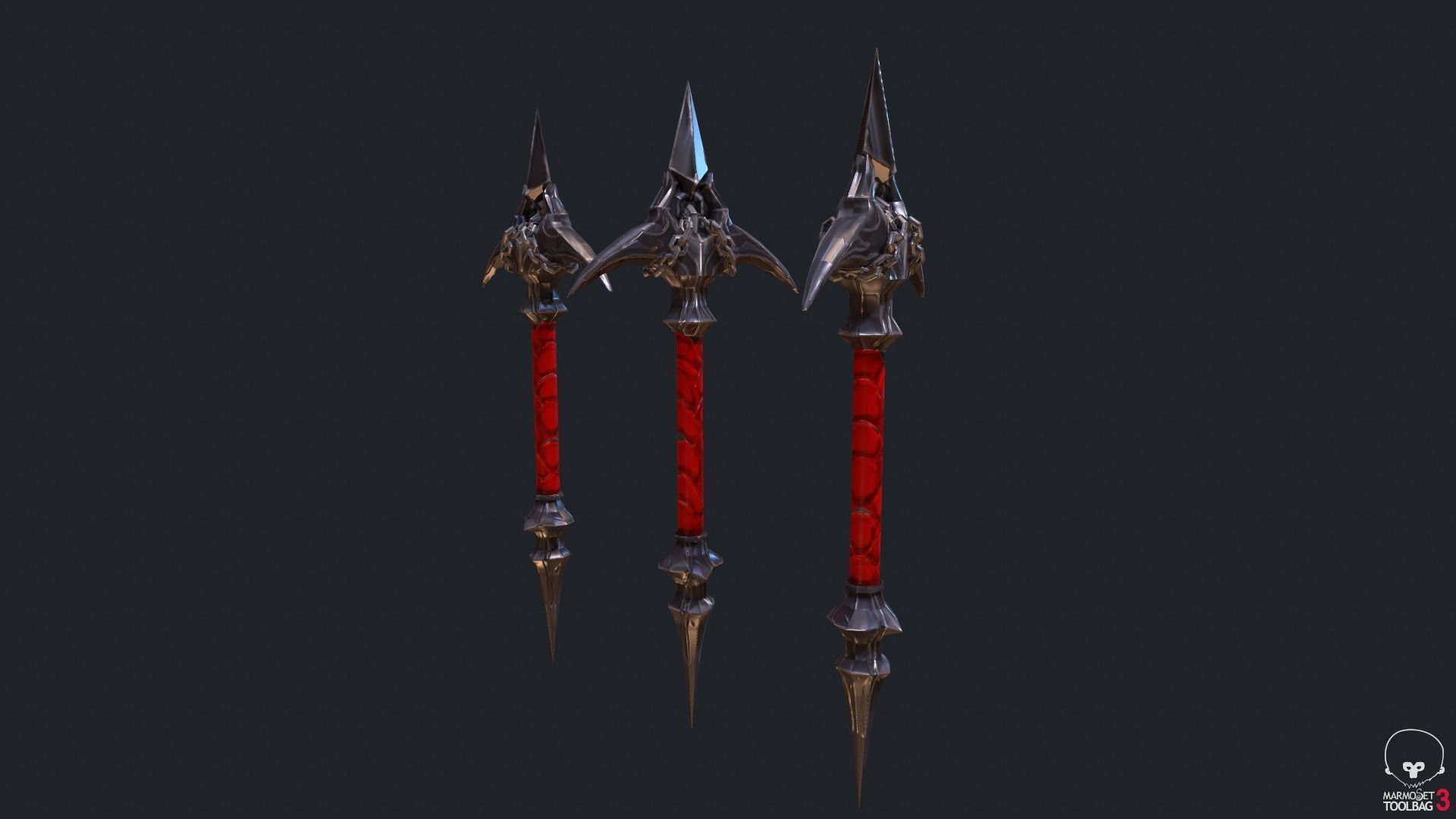 Classic Whip Vampire Killer Low-poly 3D model_7