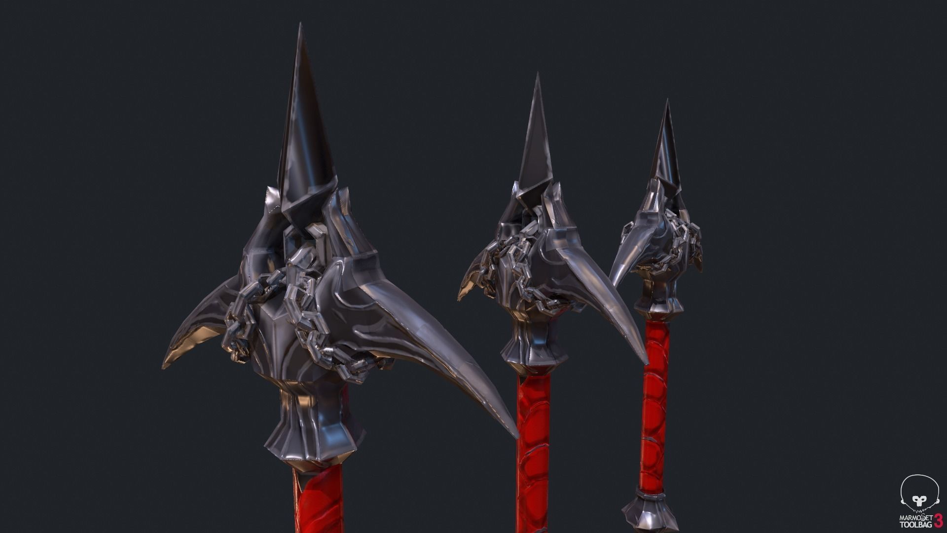 Classic Whip Vampire Killer Low-poly 3D model_9