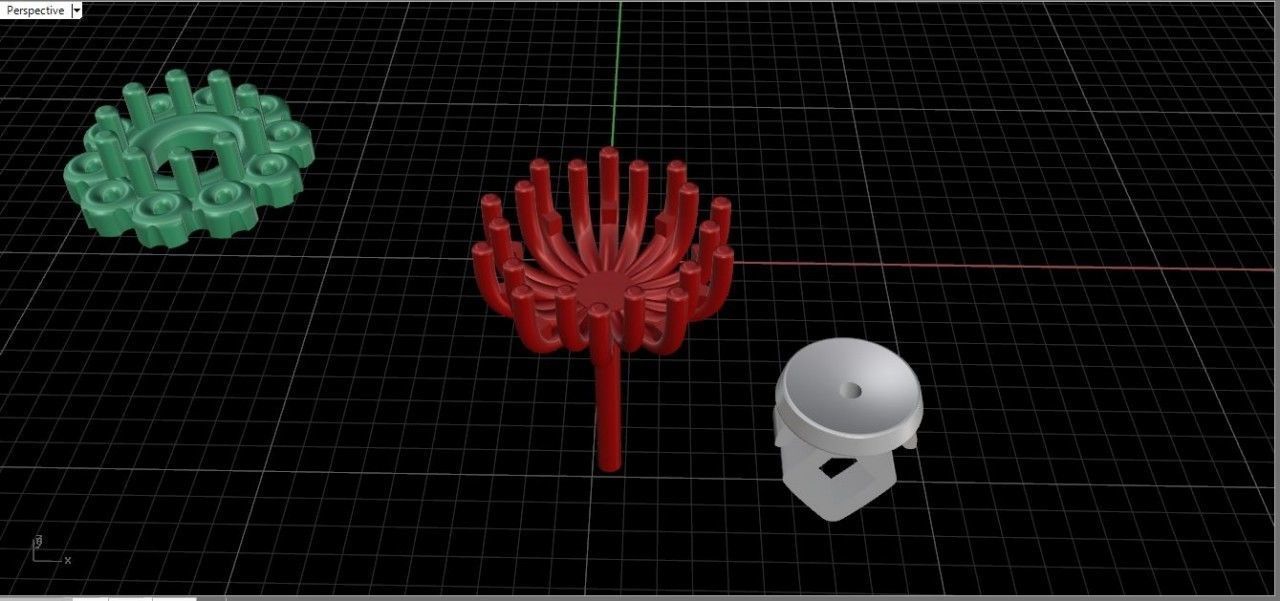 Stud earrings 3D print model_6