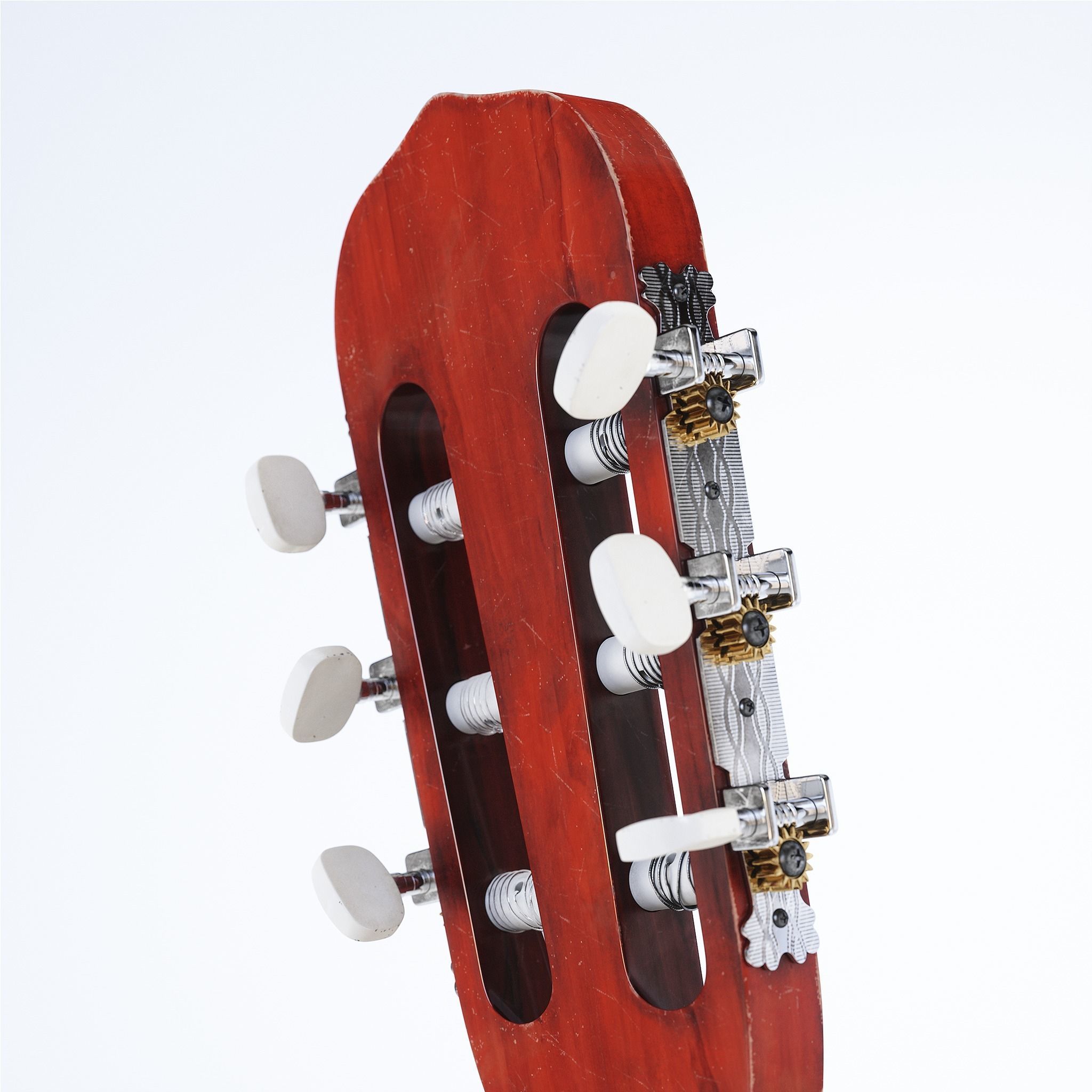 Acoustic Guitar Low-poly 3D model_12